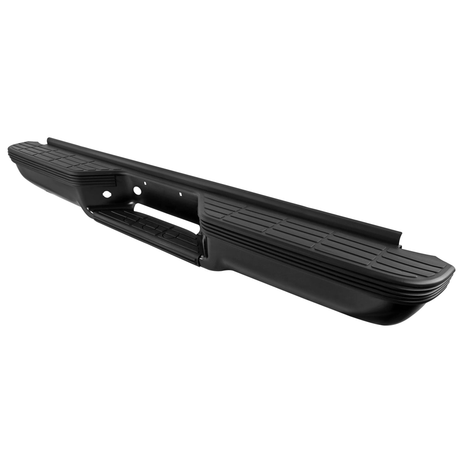 1988-2000 Chevy GMC 1500/2500/3500 Black Steel Replacement Rear Step Bumper