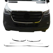 2019-2025 Mercedes Sprinter W907 910 Front Bumper Grill Trim Stainless Steel 4x