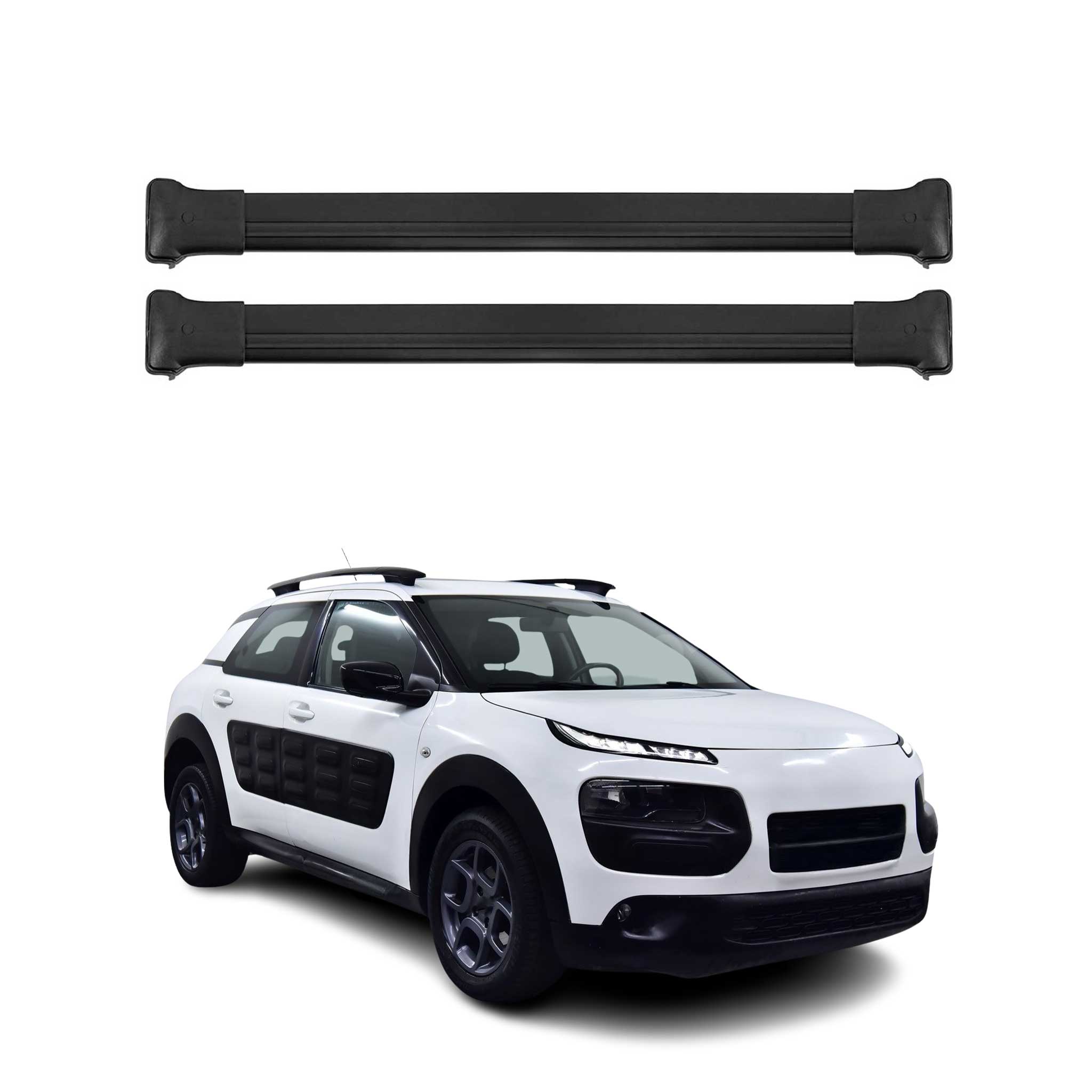 2014-2020 Citroen C4 Cactus Roof Rack Cross Bars Black