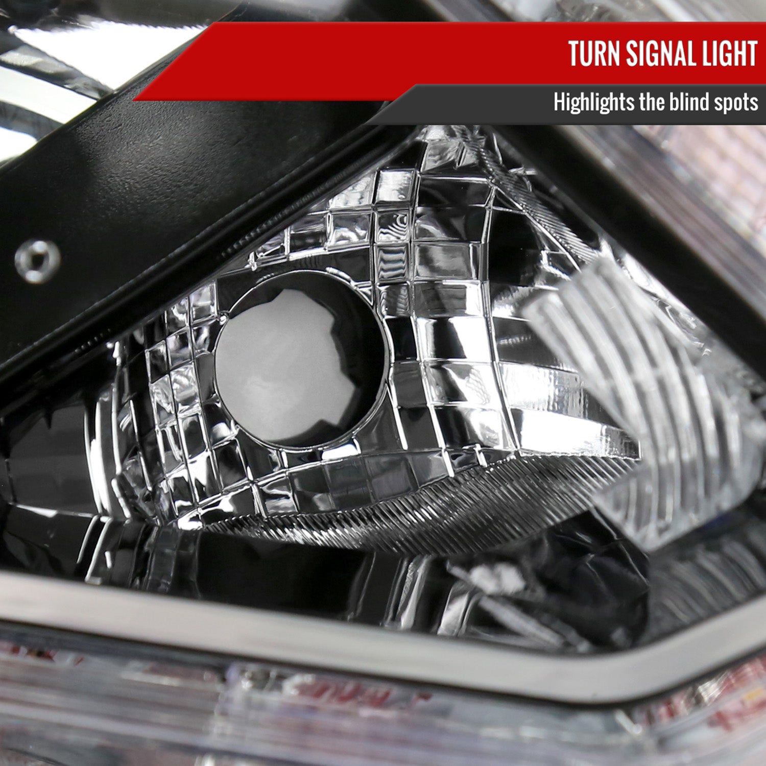 2014-2016 Nissan Rogue LED Strip Factory Passenger/Right Side Headlight Black