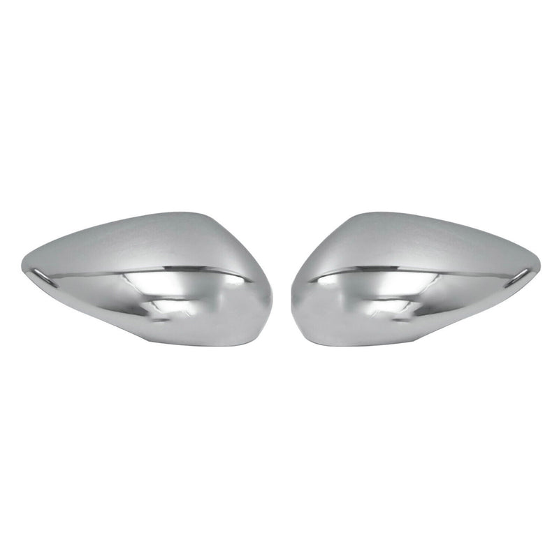 2011-2019 Ford Fiesta / B-Max Side Mirror Cover Caps Chrome Steel Silver 2Pcs