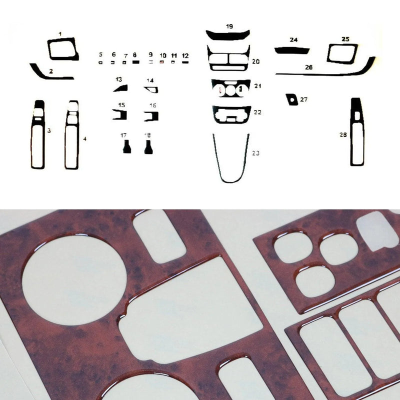 2015-2022 RAM ProMaster City Wooden Look Dashboard Console Trim Kit 28x