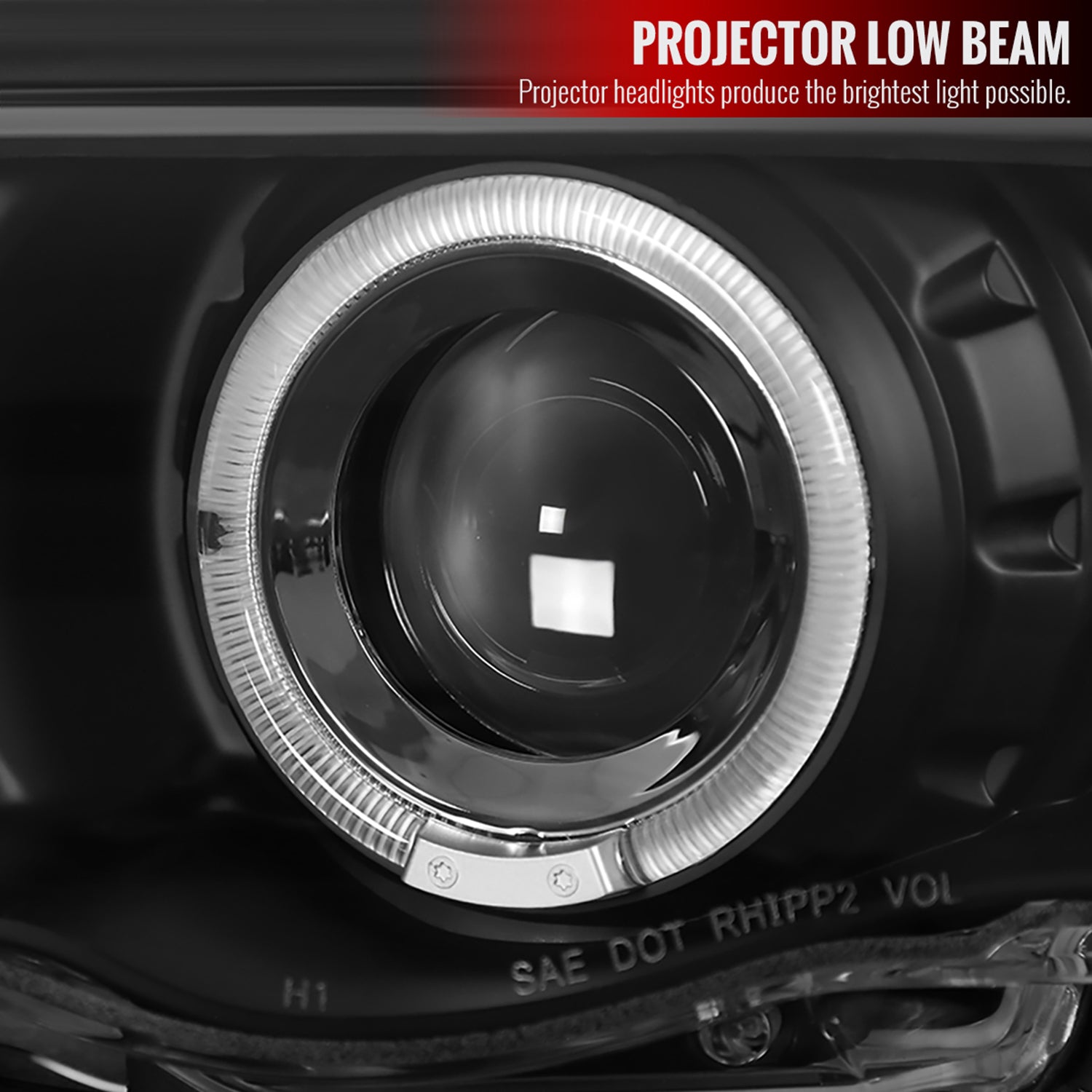 1999-2001 BMW E46 3 Series Sedan Dual Halo Projector Headlights Matt Black