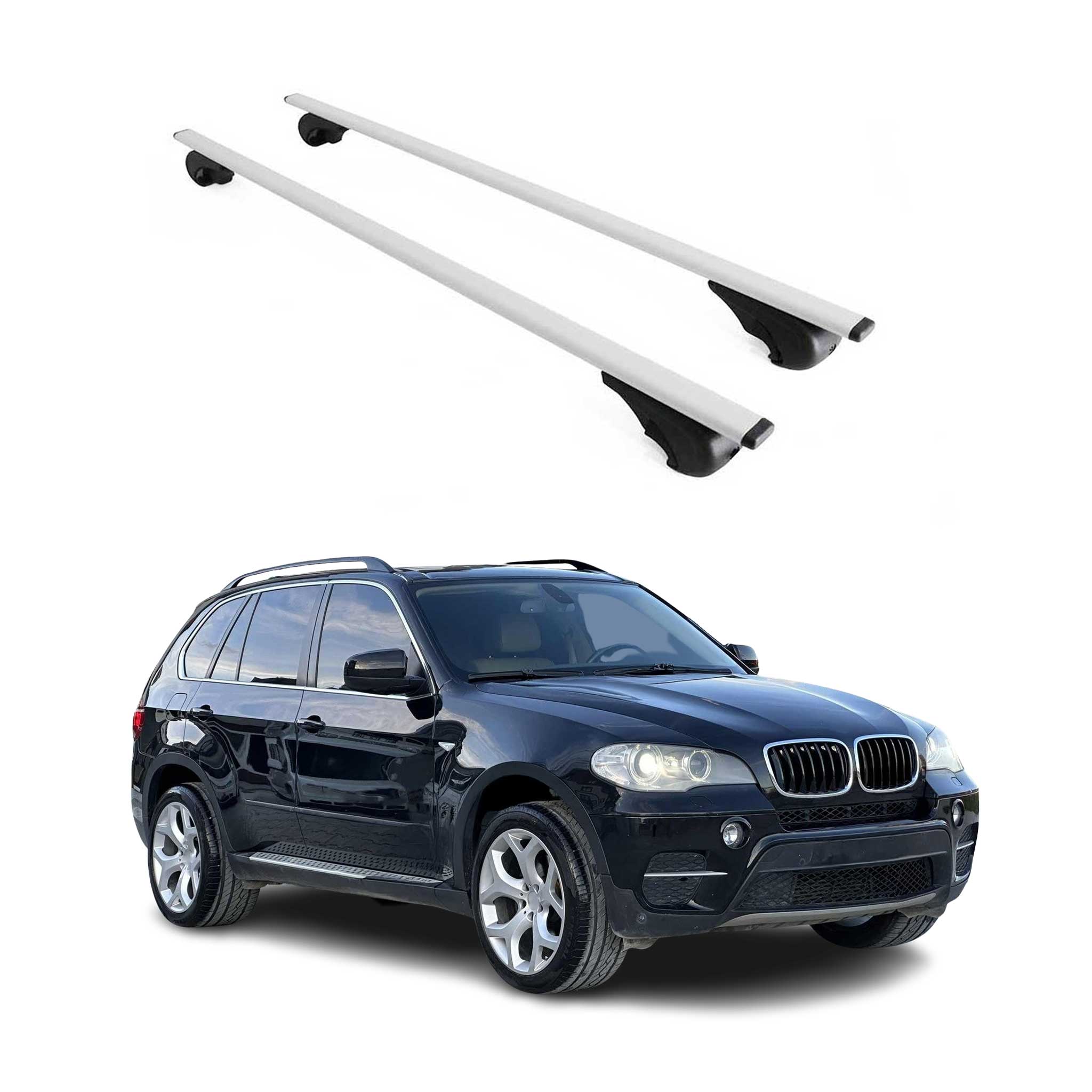 2007-2013 BMW X5 E70 Roof Rack Cross Bars Silver