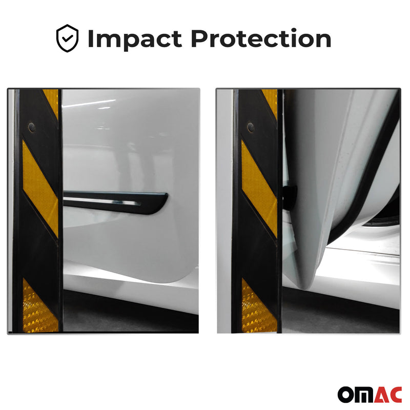 Side Door Protector Black and S.Steel Trim Cover Accessory Car SUV Trucks