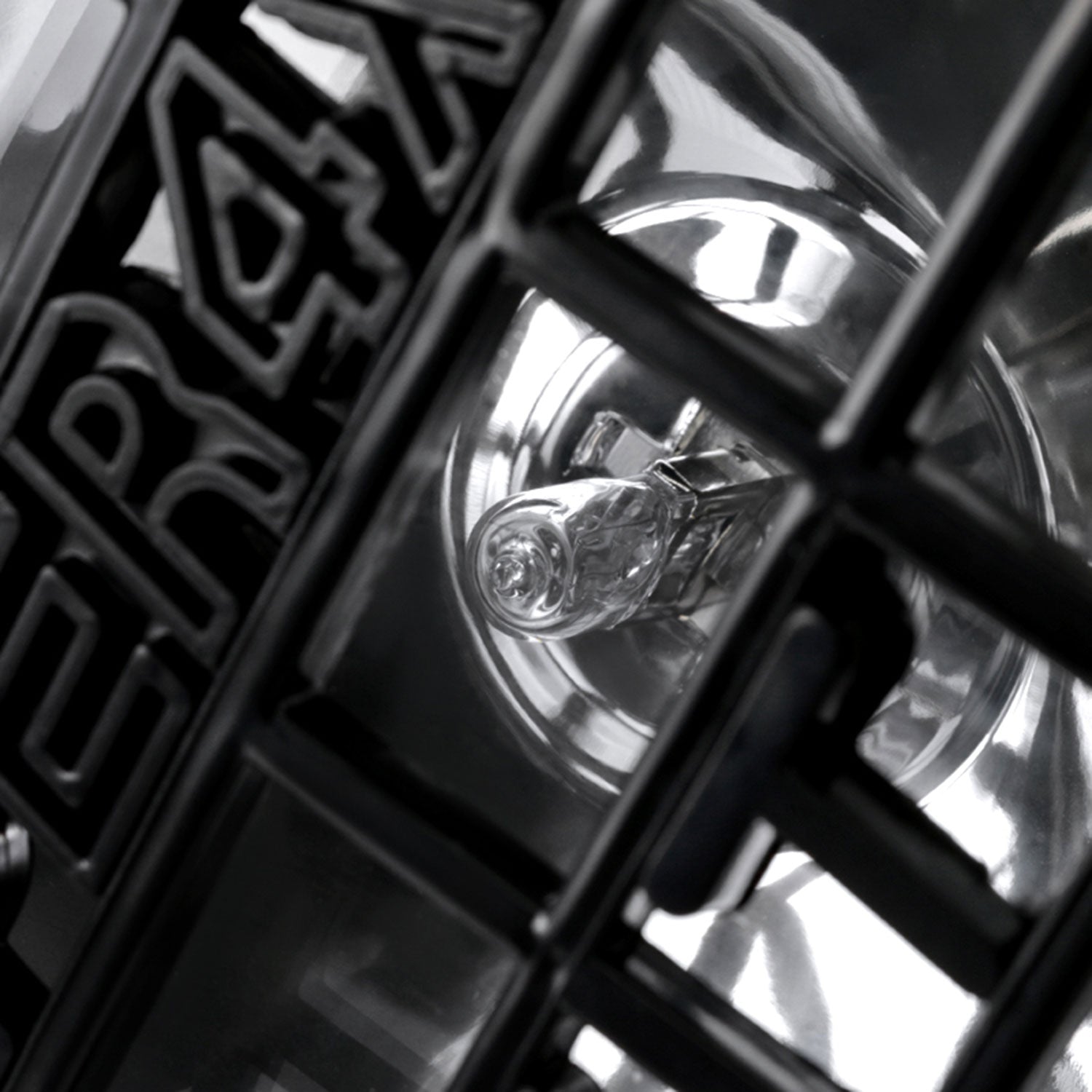 Universal Off Road 6" H3 Black Round Fog Lights w/ Mesh Guard - 2PC