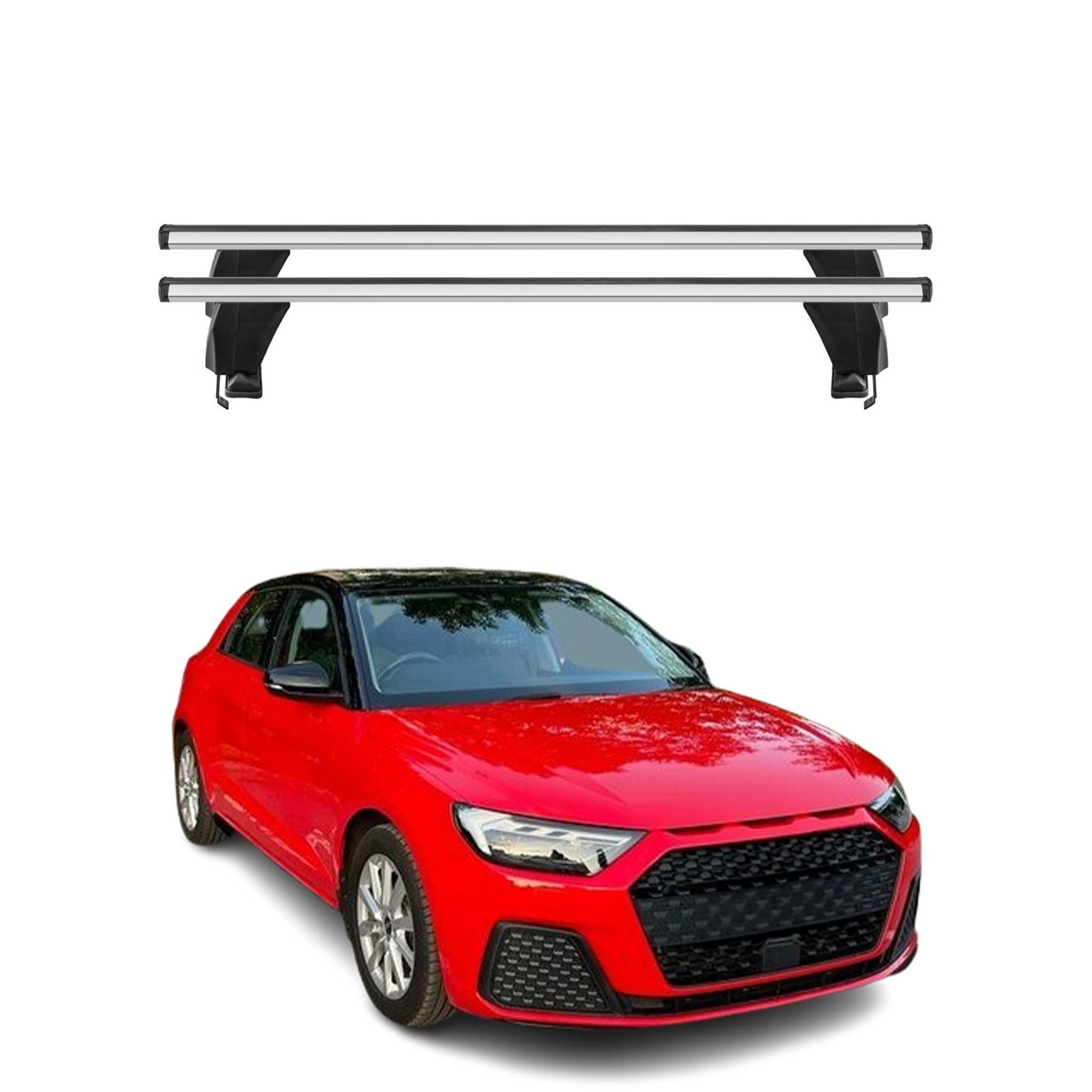 Roof Rack Cross Bars for Audi A1 GBA Sportback 2020-2024 Alu Gray 2Pcs