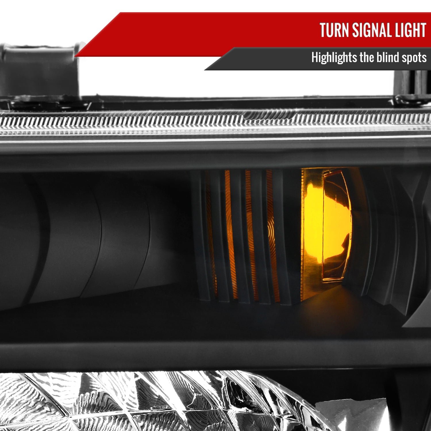 2005-2008 Nissan Frontier/2005-2006 Pathfinder Factory Headlights Matt Black