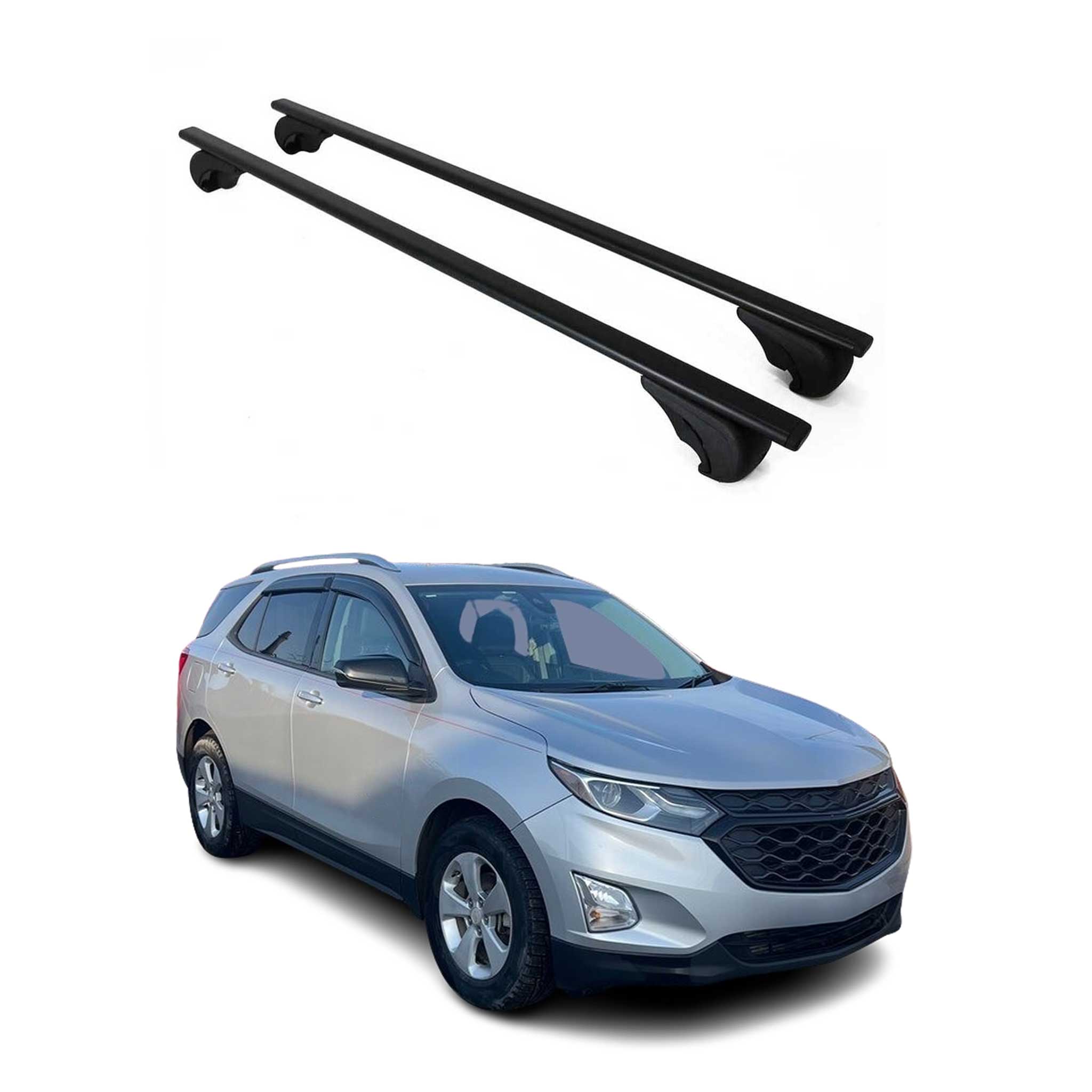 2018-2024 Chevrolet Equinox Roof Rack Cross Bars Black