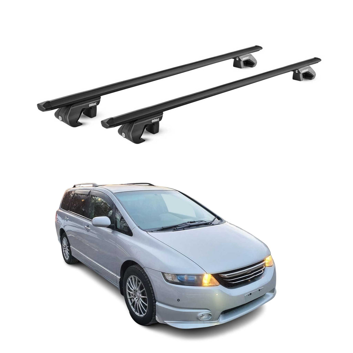 2005-2007 Honda Odyssey Roof Rack Cross Bars Black