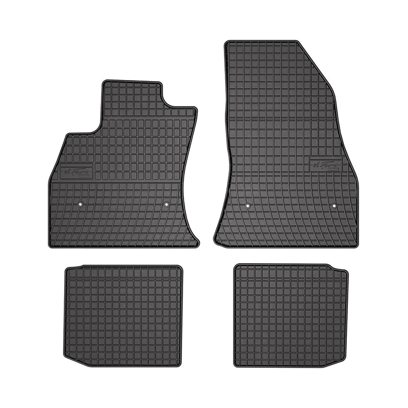 2014-2020 Fiat 500L Floor Mats Liners Full Set All Weather Rubber Black