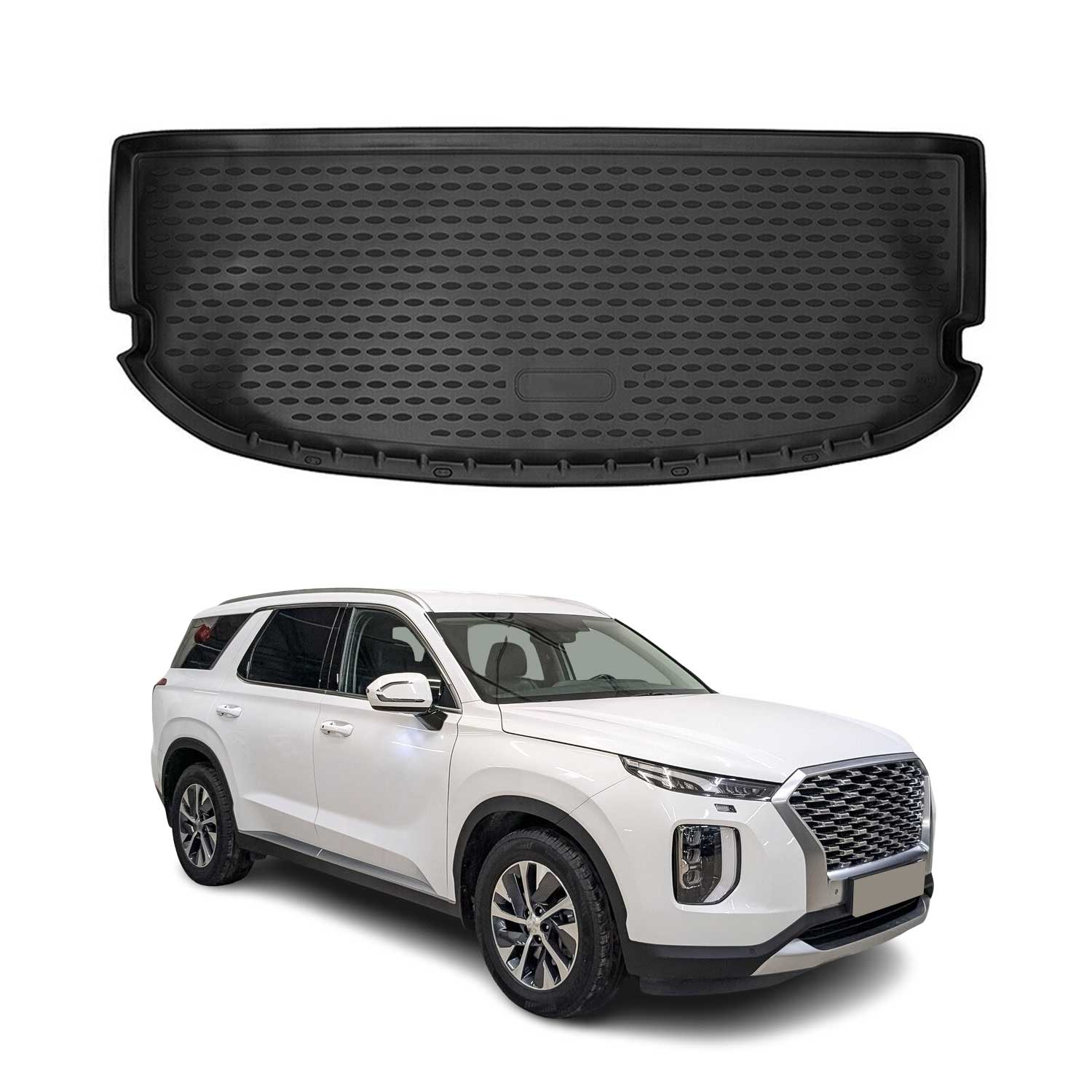 2020-2025 Hyundai Palisade OMAC Cargo Mats Liner Waterproof TPE Black