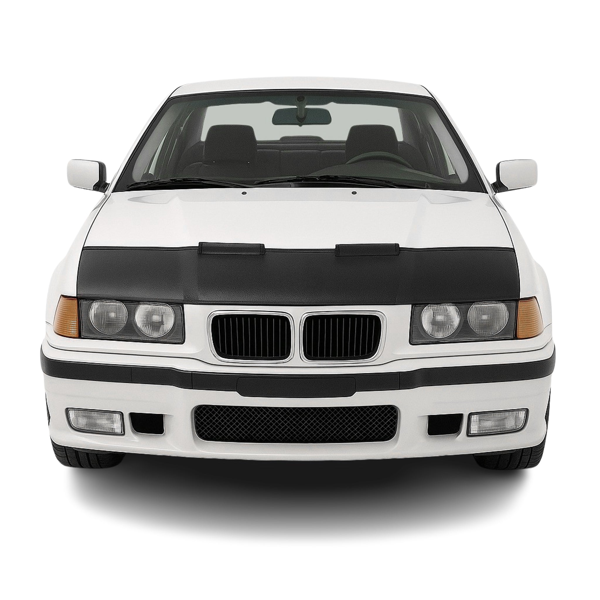 1992-1999 BMW 3 Series E36 Car Bonnet Mask Hood Bra Sedan Half Black