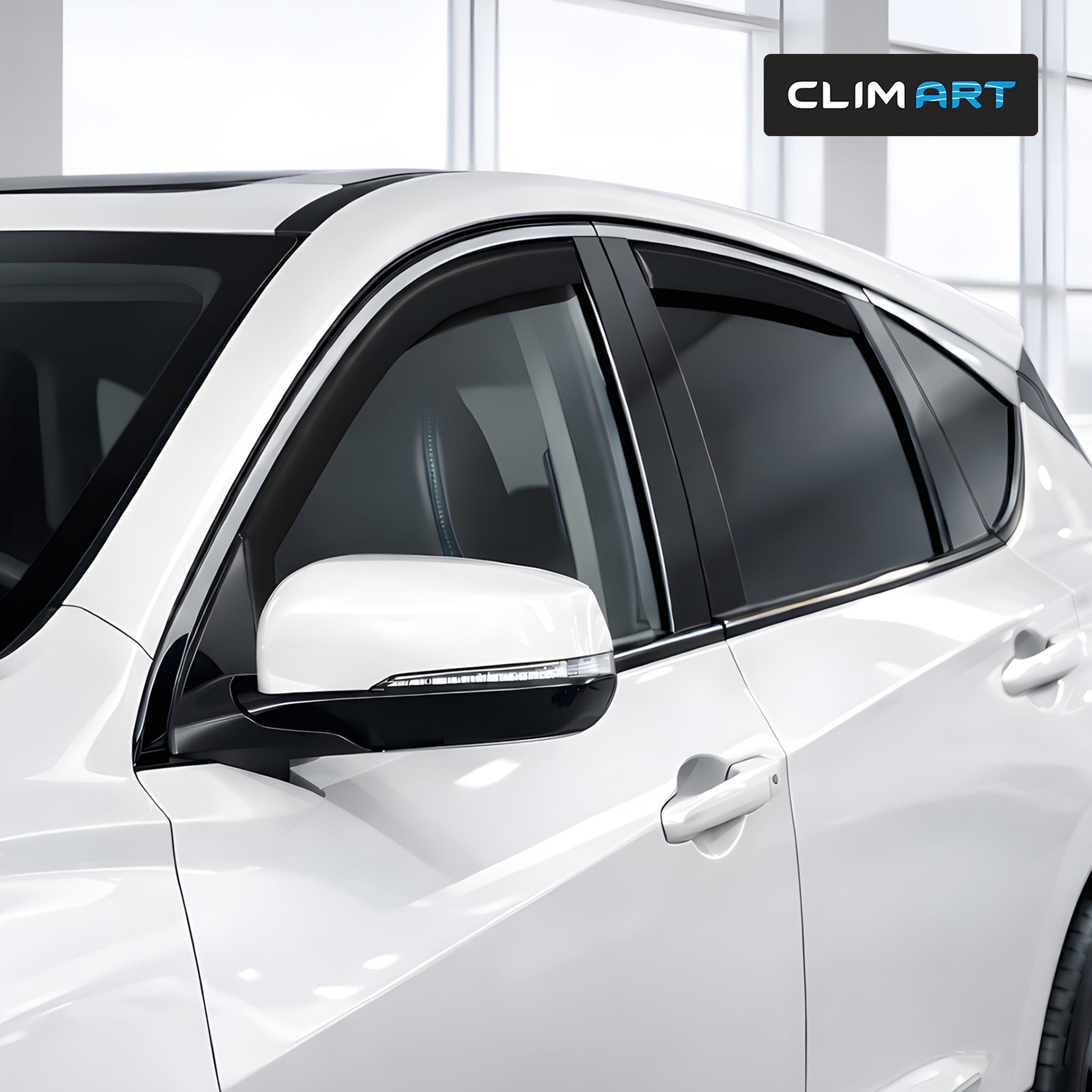 Clim Art Wind Deflectors for Acura RDX 2019-2026 In-channel Dark Smoke 4Pcs