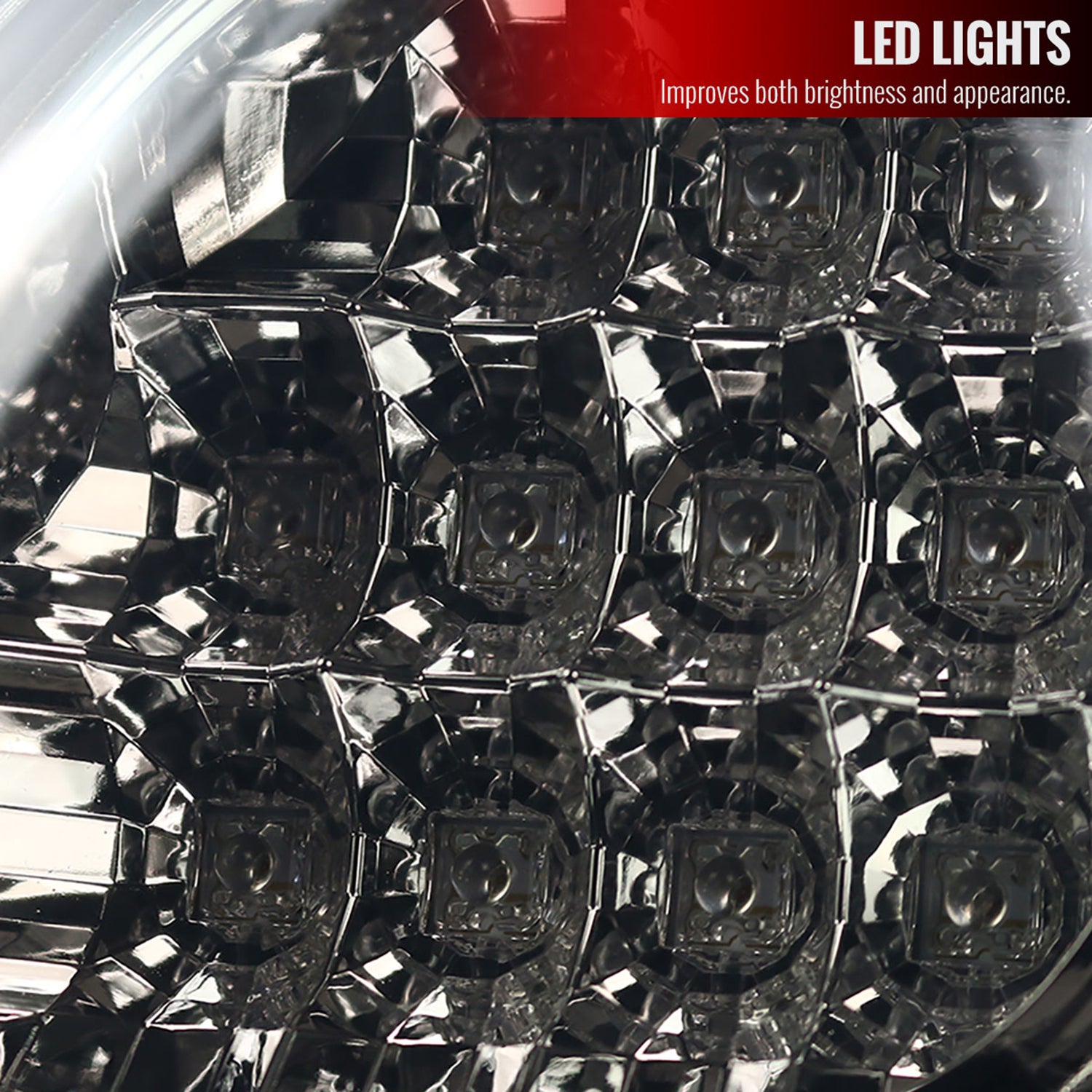 1998-2005 Lexus GS300/GS400/GS430 LED Tail & Trunk Lights Chrome/Red Smoke