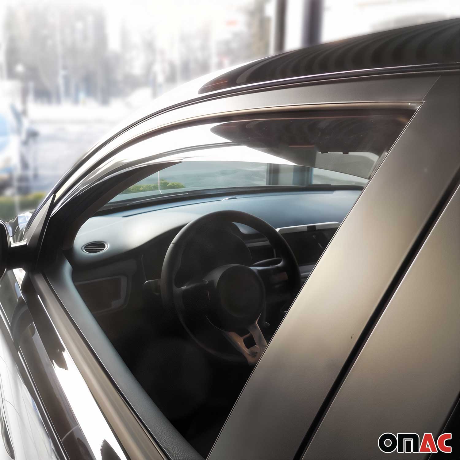 2018-2023 Kia Rio Hatchback Window Visor Vent Rain Deflector 4Pcs Smoke