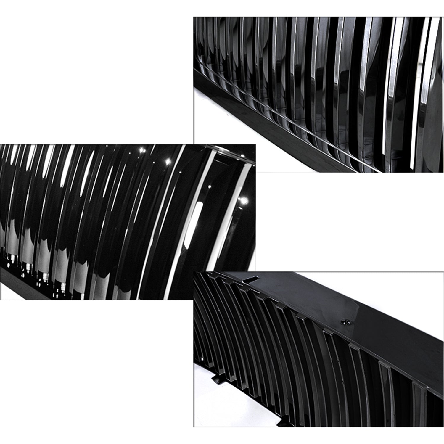 1999-2004 F-250/F-350/Excursion Black ABS Vertical Grille