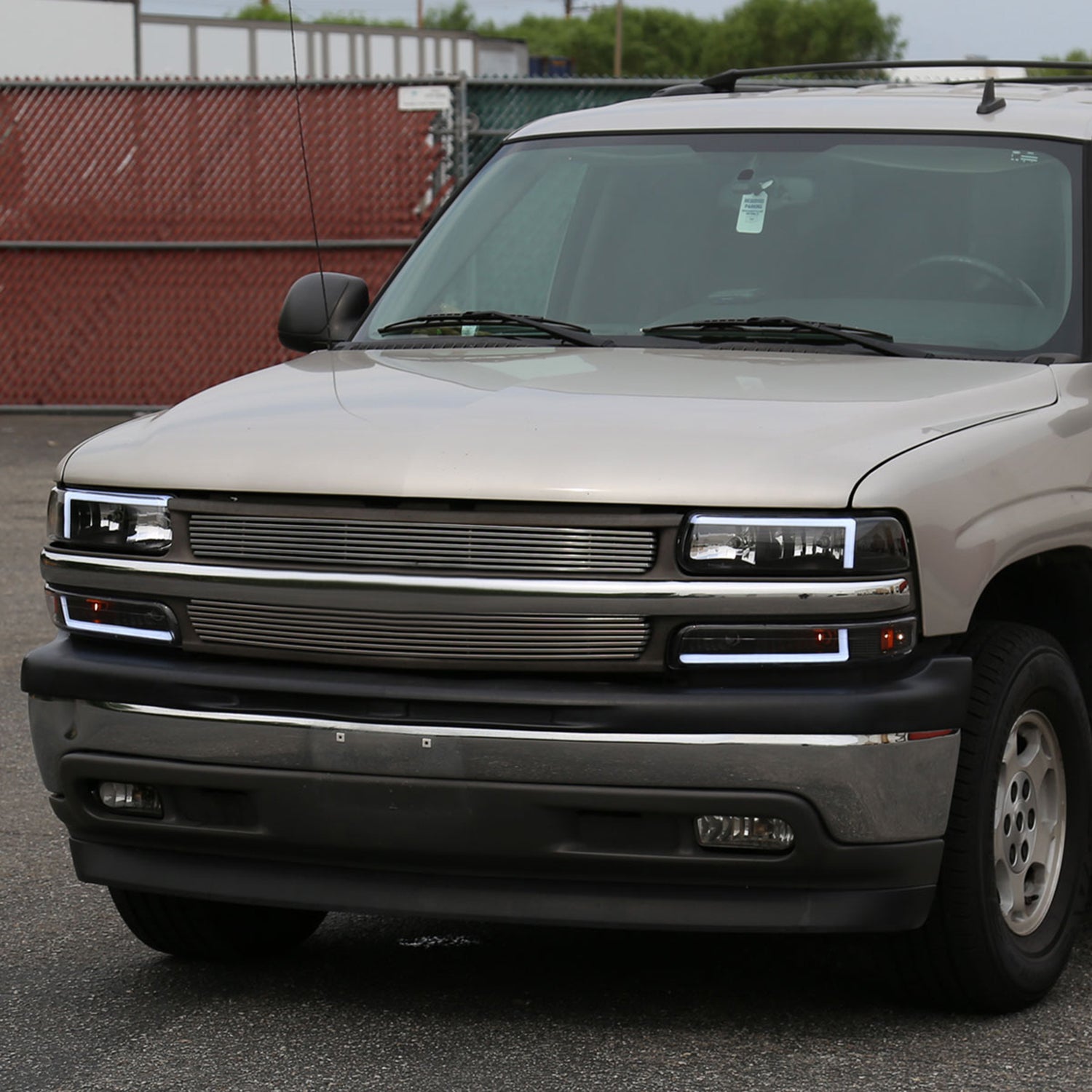 1999-2002 Chevy Silverado 1500 2500 /Tahoe Suburban LED Headlights Black