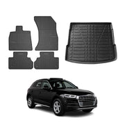 2018-2025 Audi Q5 / Q5 PHEV / SQ5 Floor Mats & Cargo Liner Full Set All Weather Black