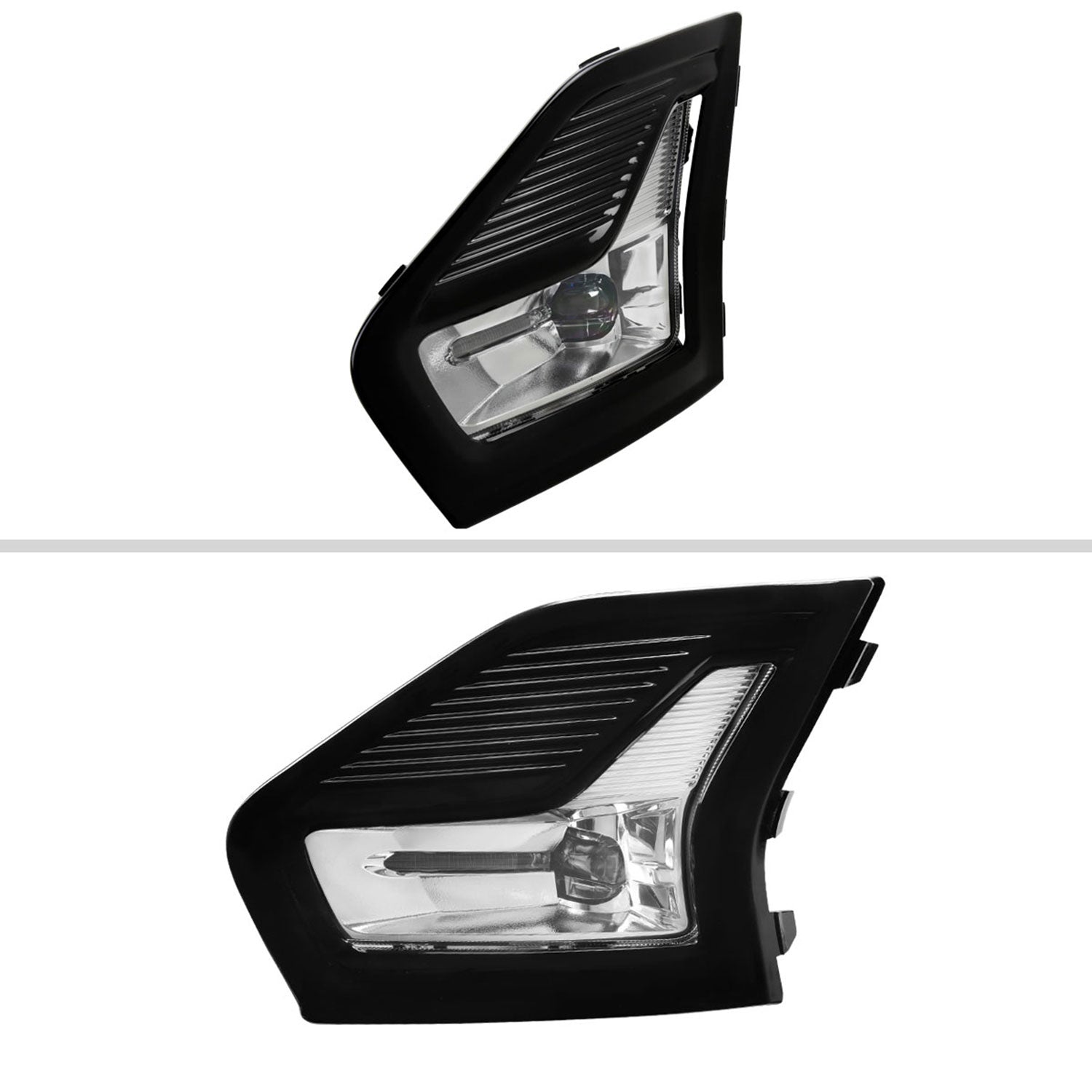 2019-2020 Ford Fusion LED Fog Lights Kit Chrome Housing/Clear Lens