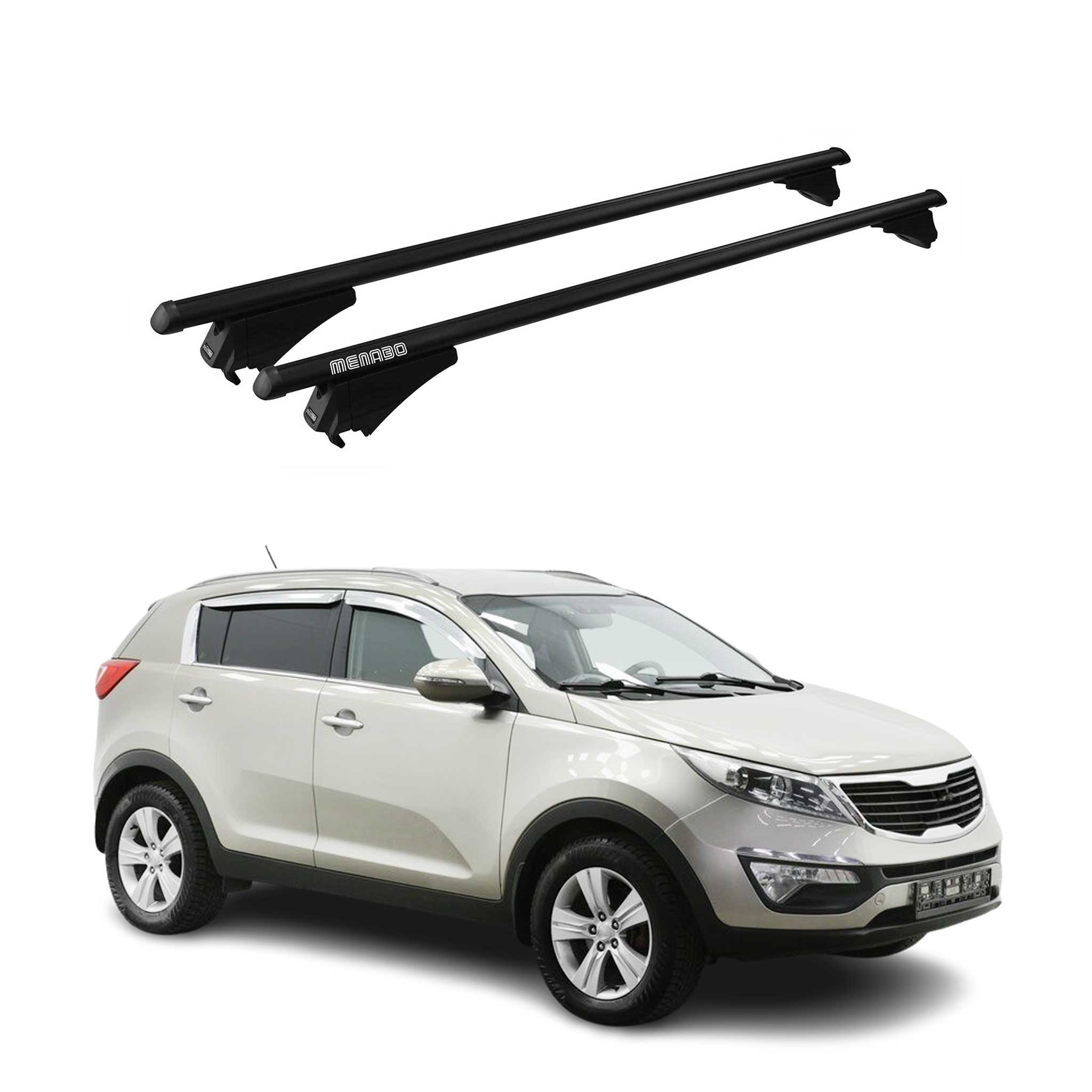 2015-2016 Kia Sportage Roof Rack Cross Bars Black