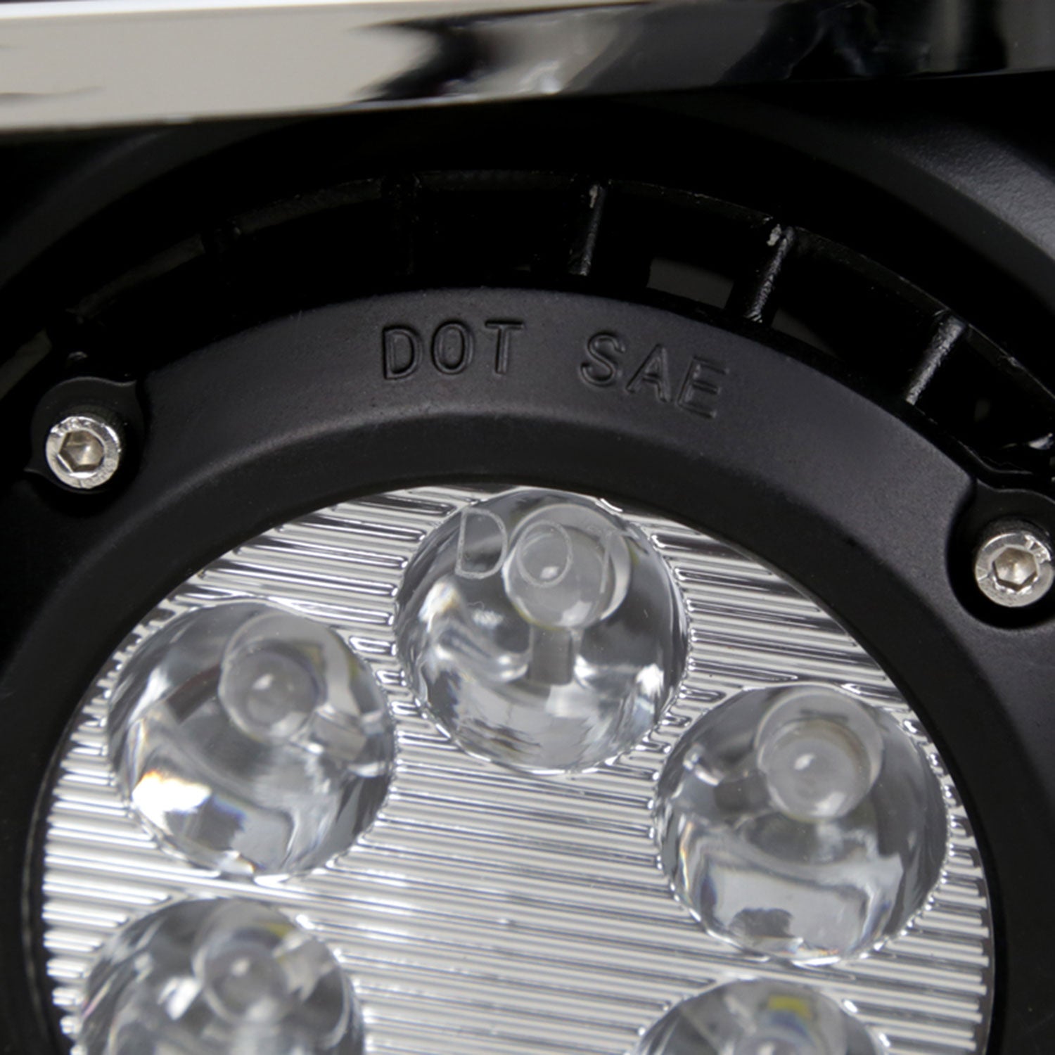 2015-2018 GMC Sierra 2500HD/3500HD 6-LED Fog Lights Kit Chrome/Clear Lens