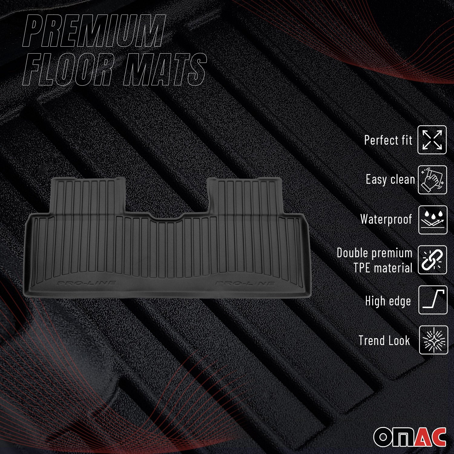 2023-2025 Hyundai Ioniq 6 Premium Floor Mats Liners Full Set All Weather Heavy Duty