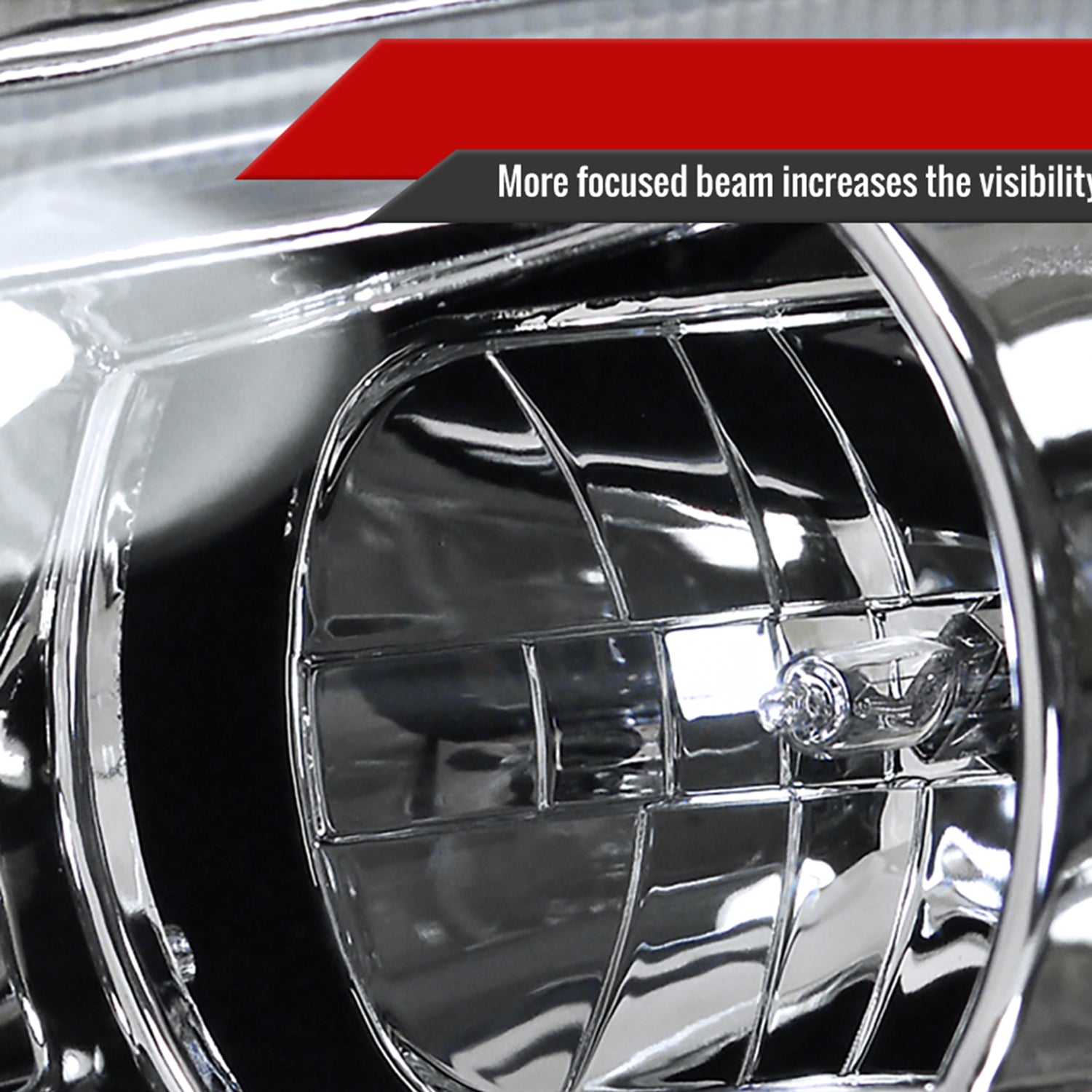 2012-2013 Honda Civic Coupe/ 12-2015 Civic Sedan LED Bar Headlights Chrome