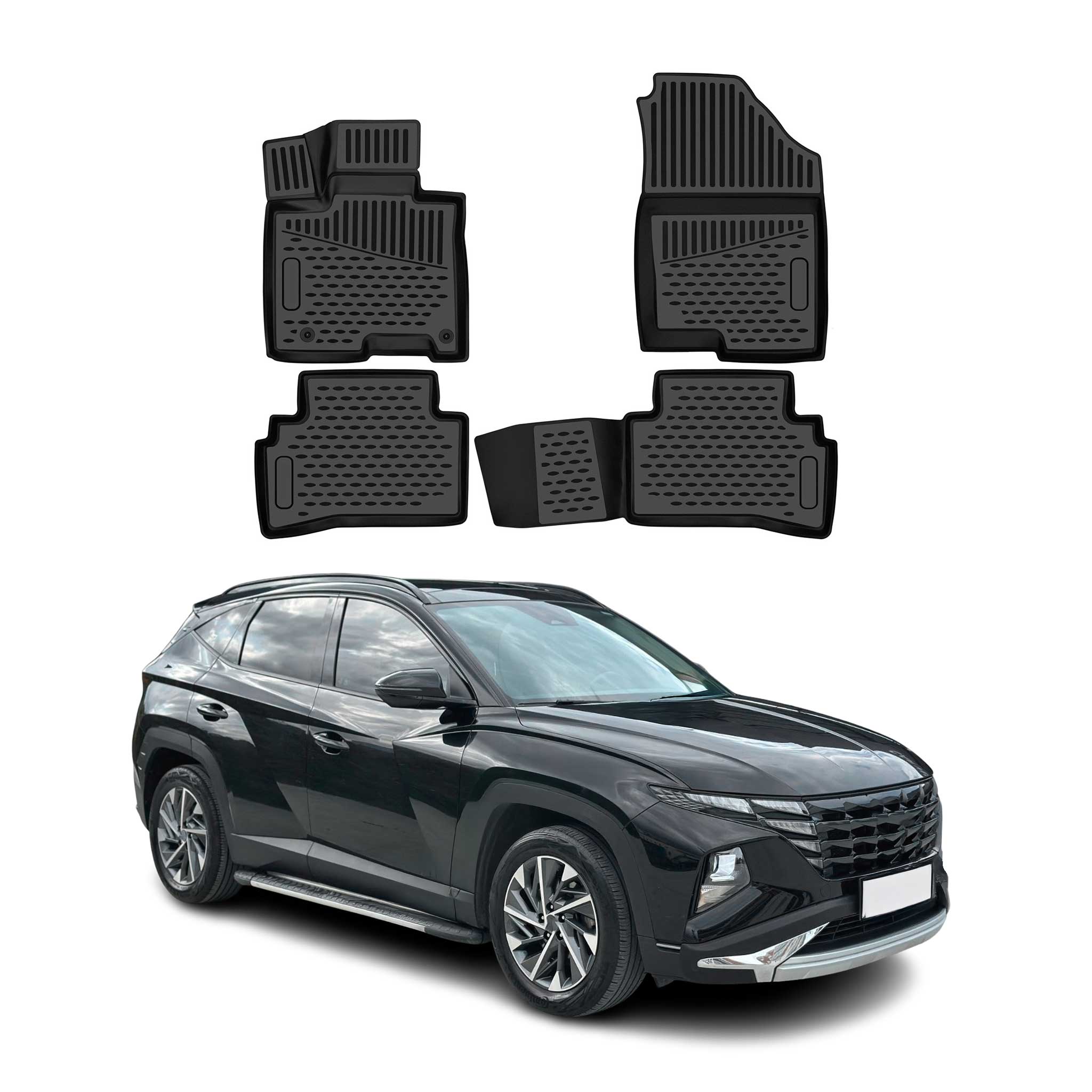 OMAC Floor Mats Liner for Hyundai Tucson 4.gen Diesel 2024-2026 Post Facelift