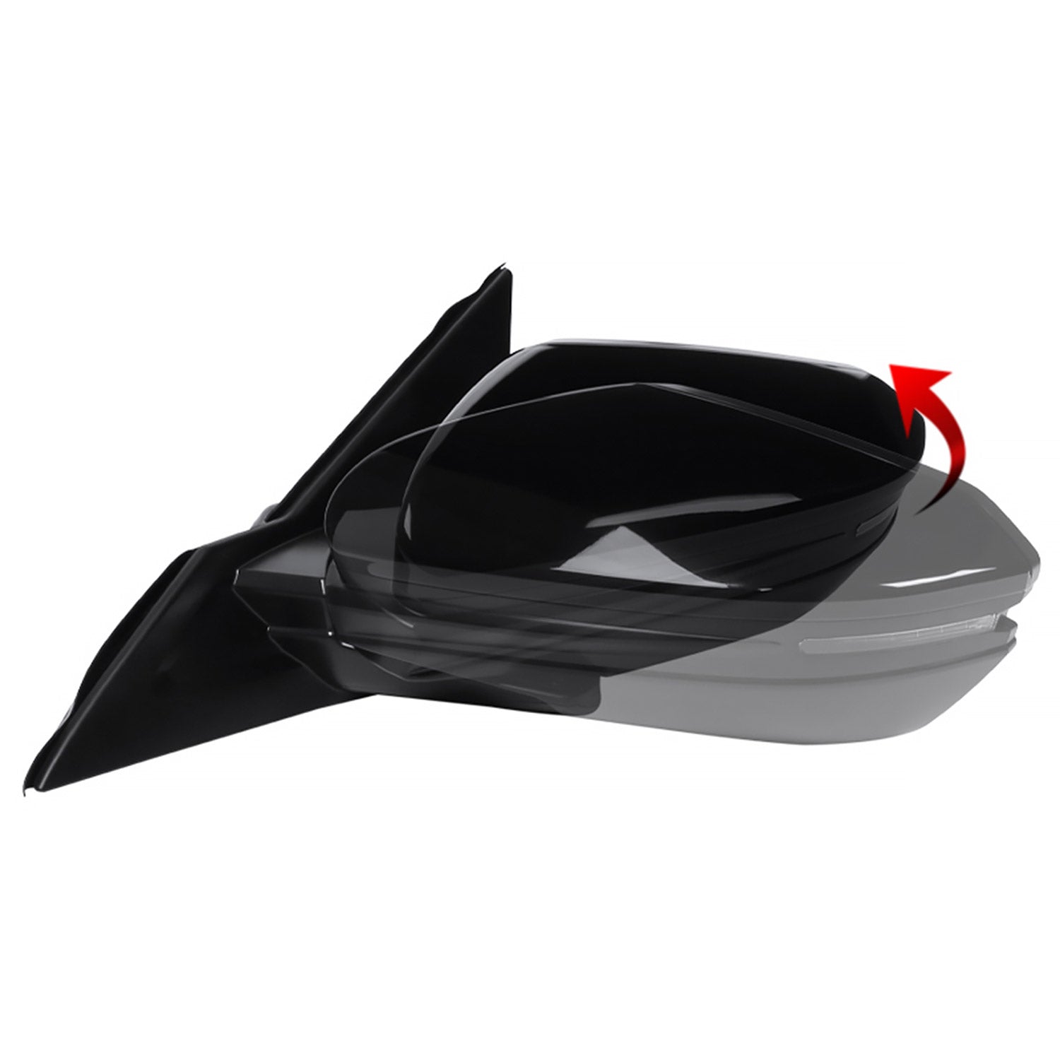 2016-2018 Honda Civic Black 7Pin Heated Side Mirror LED Turn Signal Driver