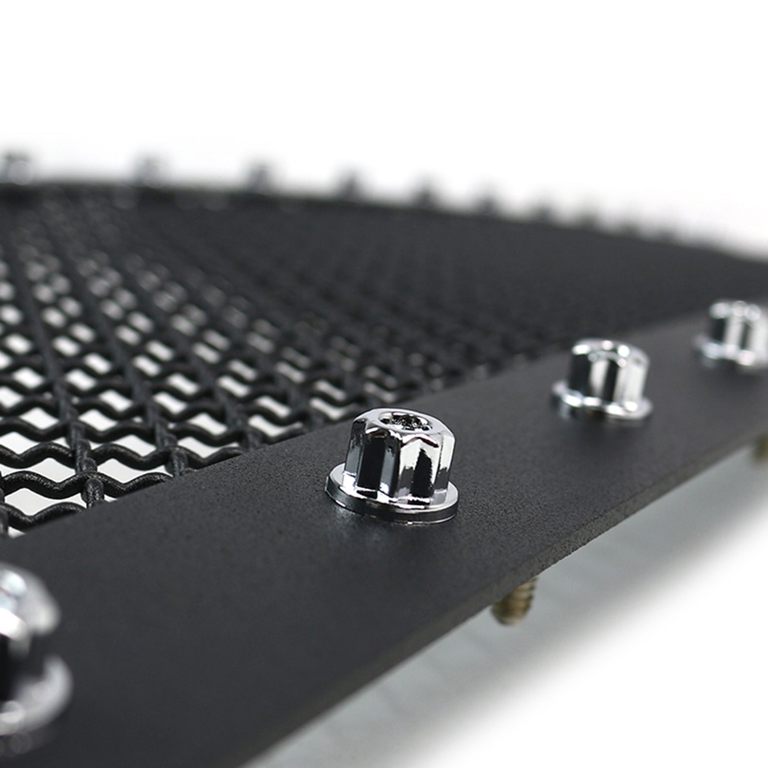 2012-2015 Toyota Tacoma Rivet Style Black Stainless Steel Mesh Grille Insert