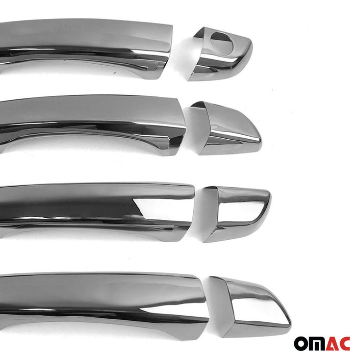 Car Door Handle Cover Protector for Peugeot 3008 2016-2023 Steel Chrome 8 Pcs