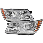 2009-2020 Dodge Journey Factory Style Headlights Chrome Housing/Clear Lens
