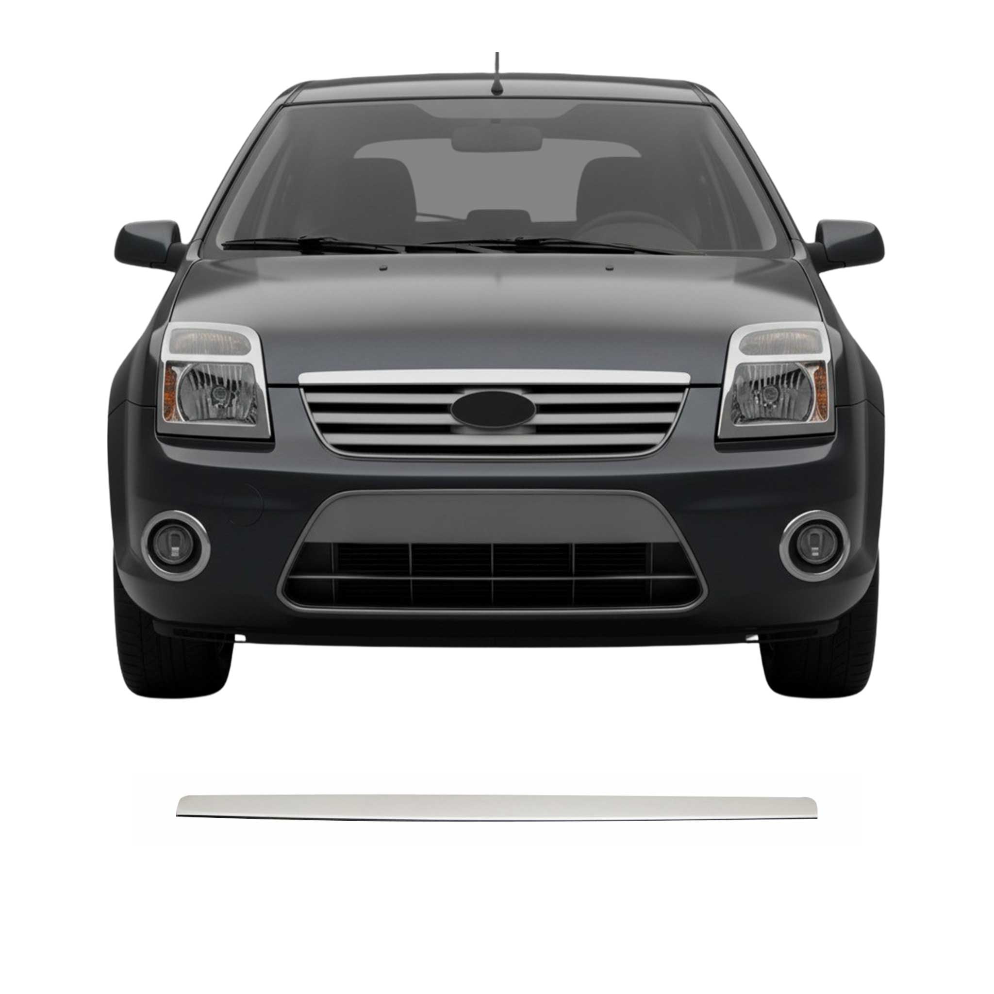 2010-2013 Ford Transit Connect Front Hood Bonnet Strip Trim Silver Stainless Steel 1Pc