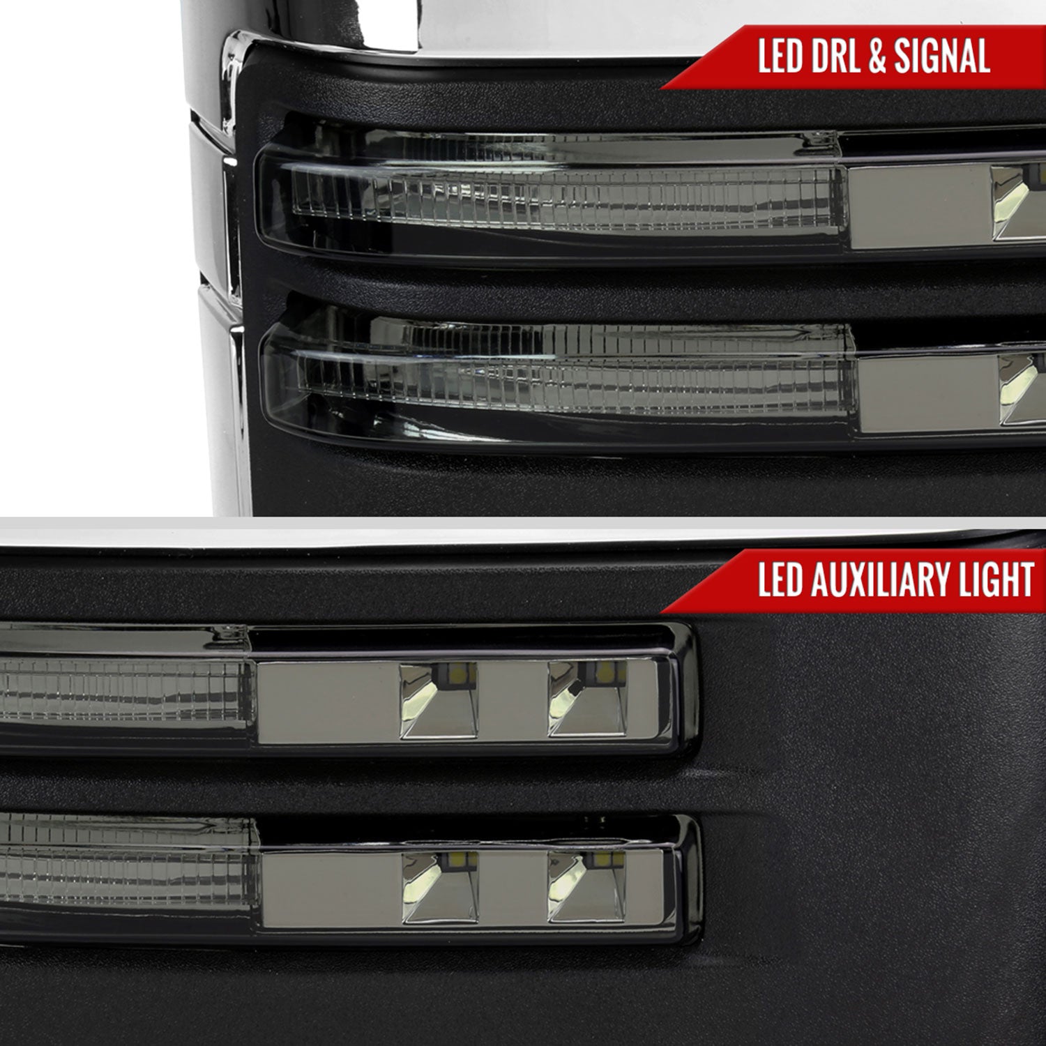 2020-2024 Chevy Silverado/GMC Sierra 2500HD/3500HD Heated Towing Mirrors Smoke