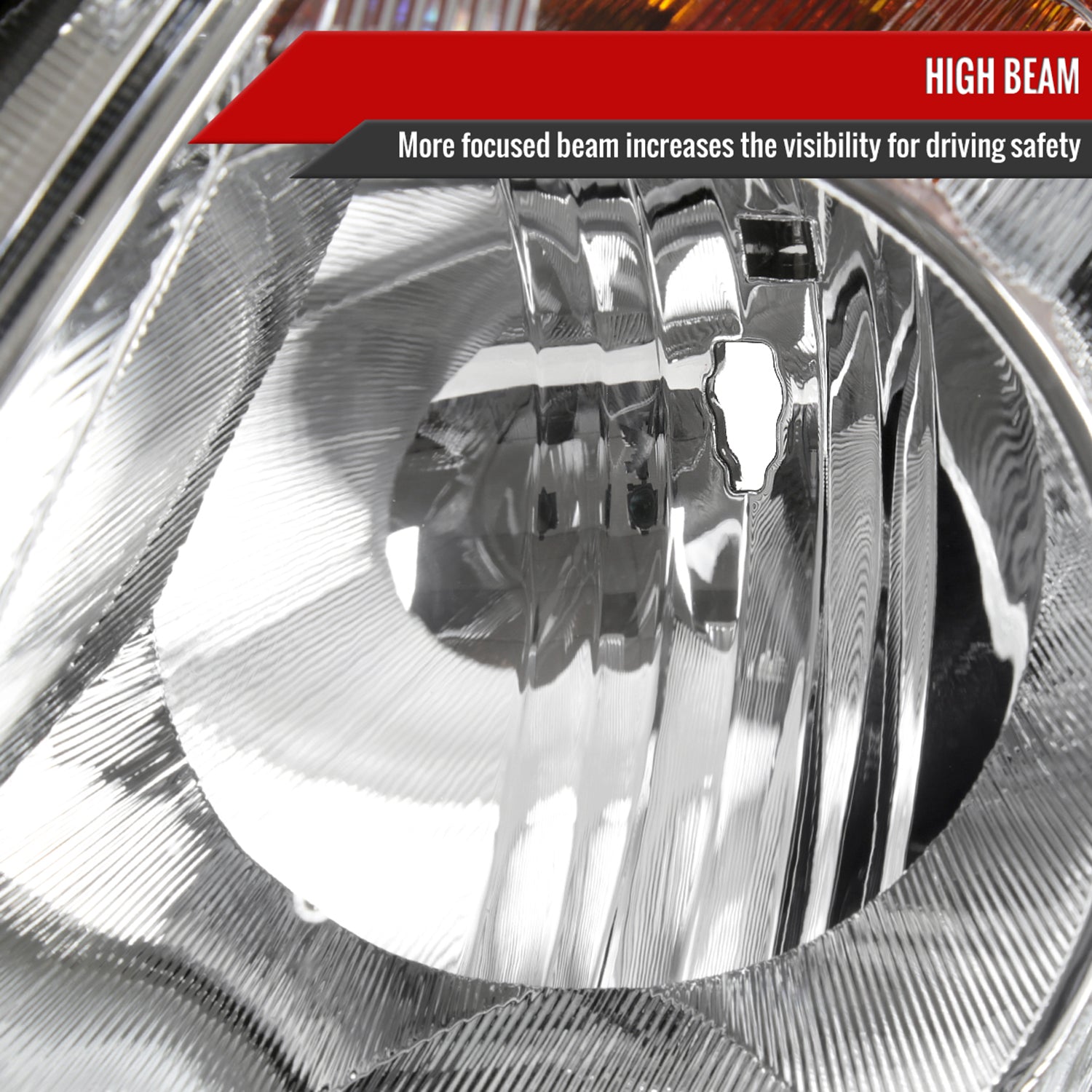 2005-2006 Honda CR-V Factory JP Headlights w/Amber Reflectors Chrome/Clear