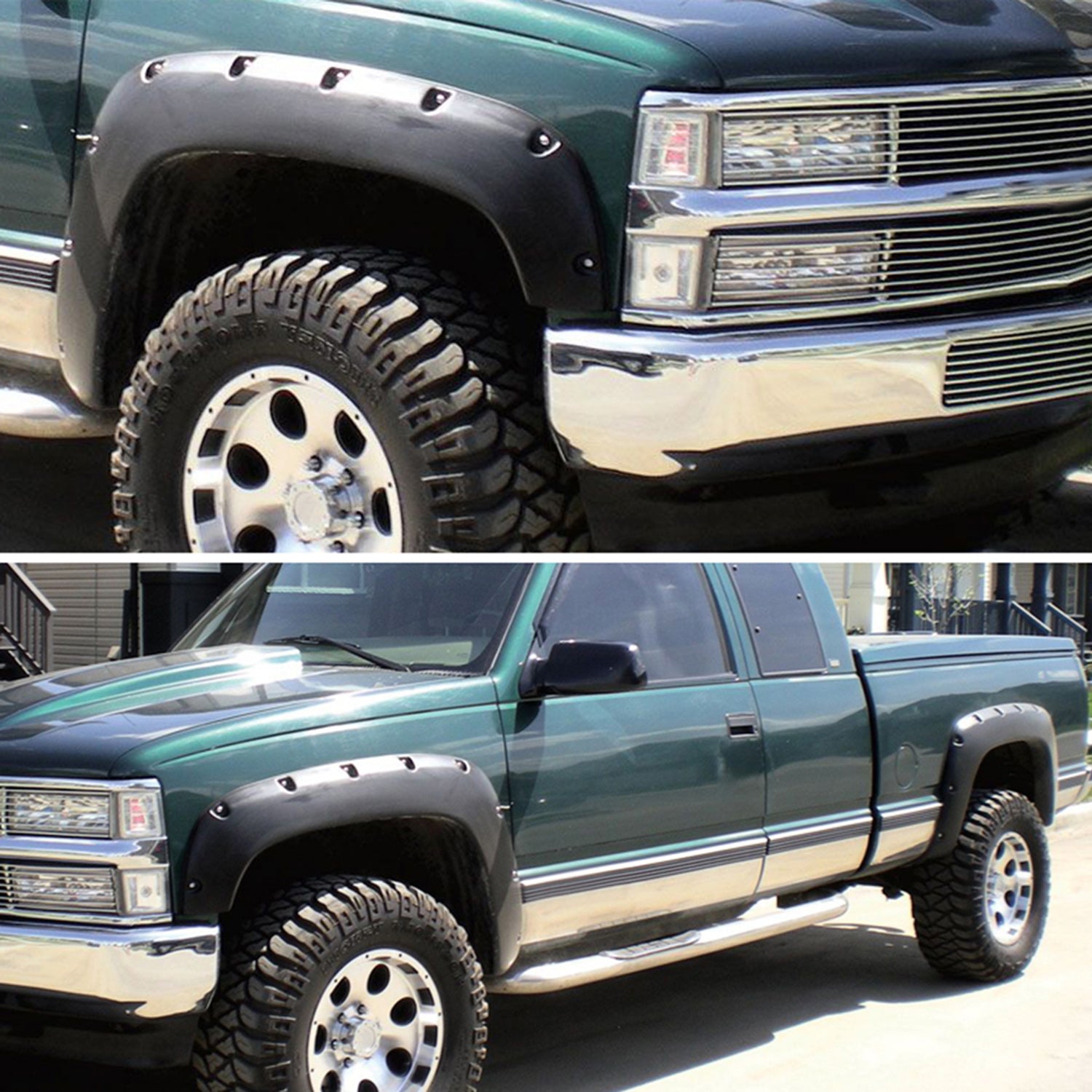 1988-1999 Chevy Blazer Jimmy Suburban Tahoe Yukon Rivet Style Fender Flares