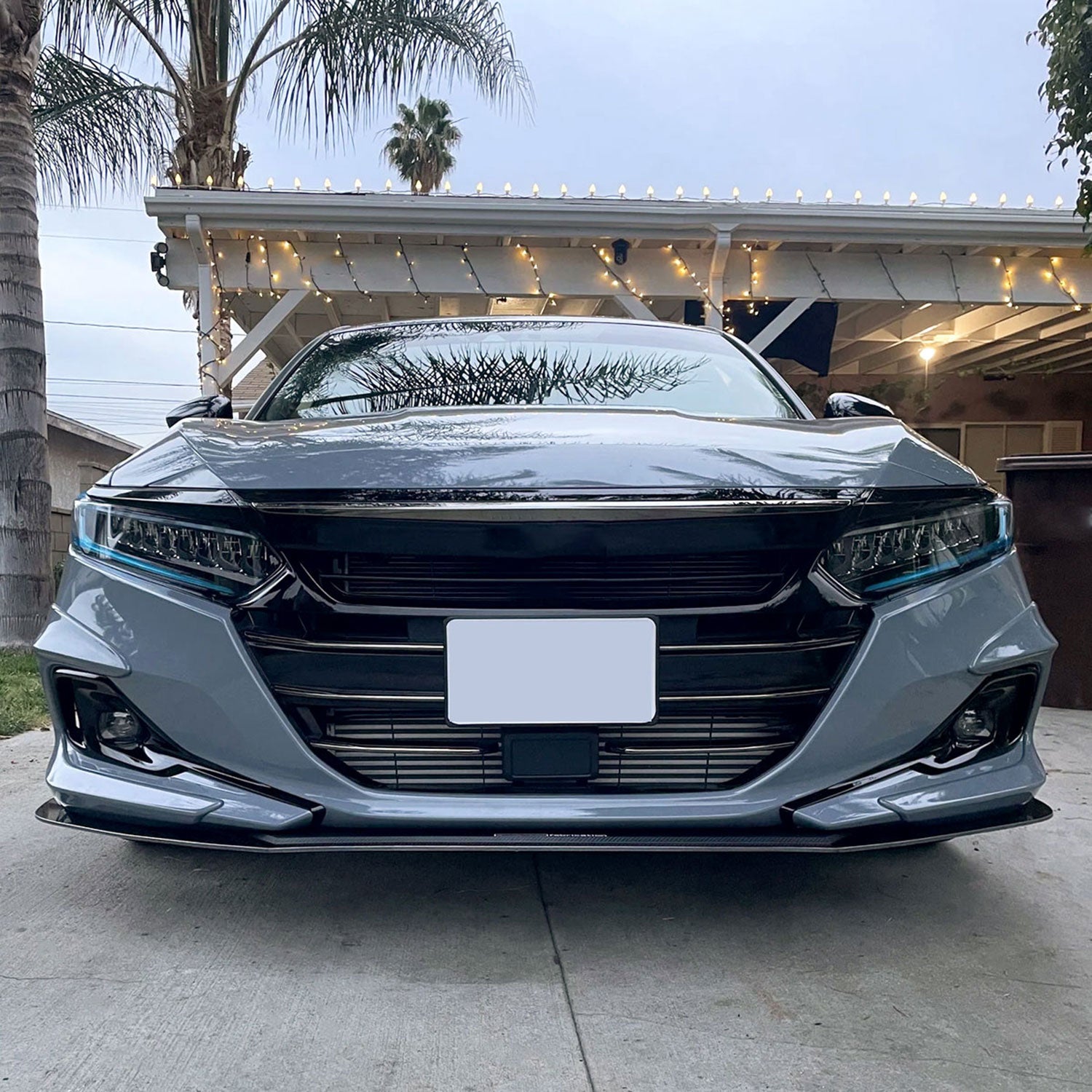 2021-2022 Honda Accord Sedan LED Fog Lights Kit Glossy Black/Clear Lens