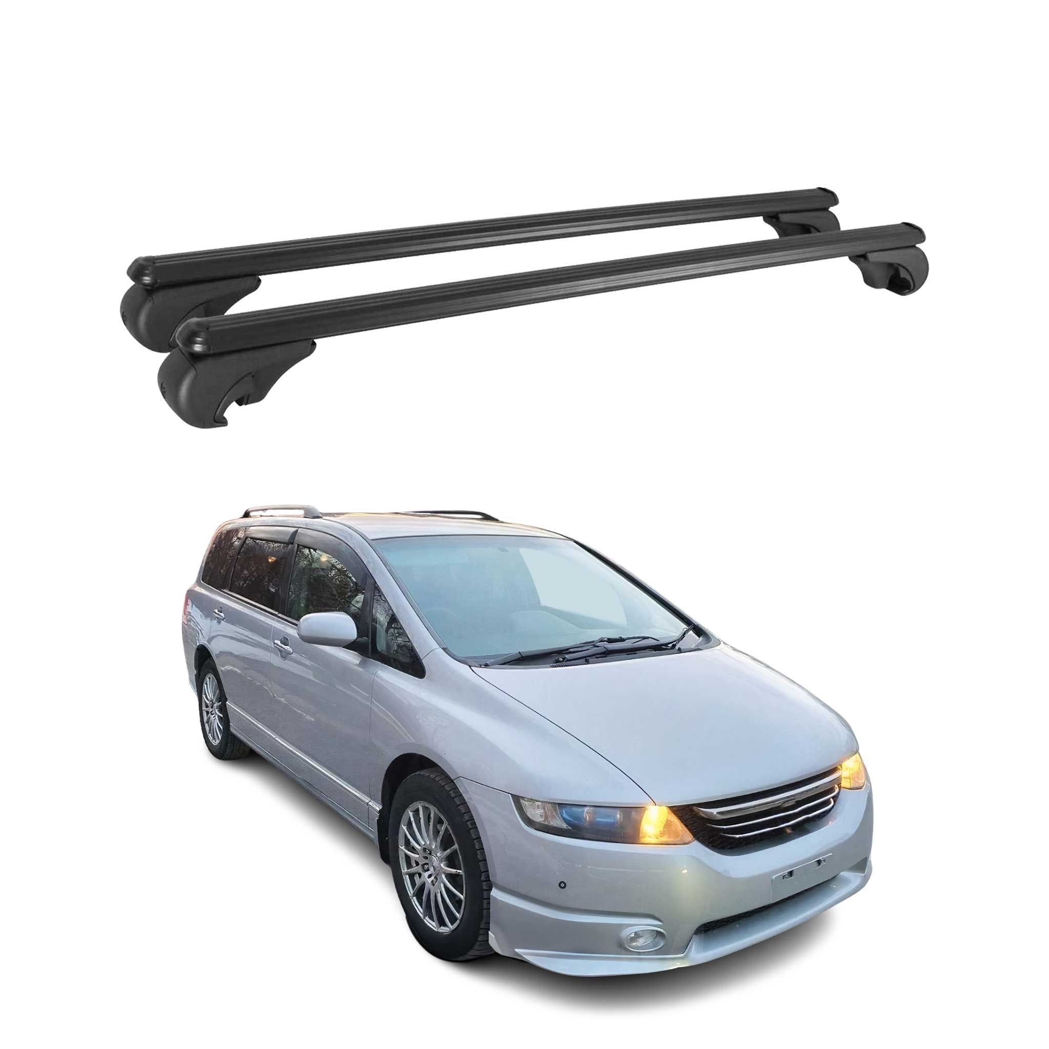 2005-2010 Honda Odyssey Roof Rack Cross Bars Black