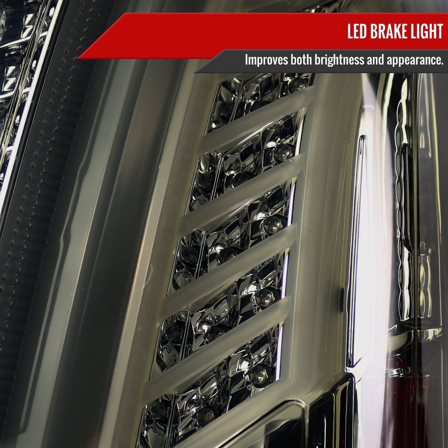 2003-2007 Cadillac CTS LED Tail Lights Chrome Housing/Smoke Lens