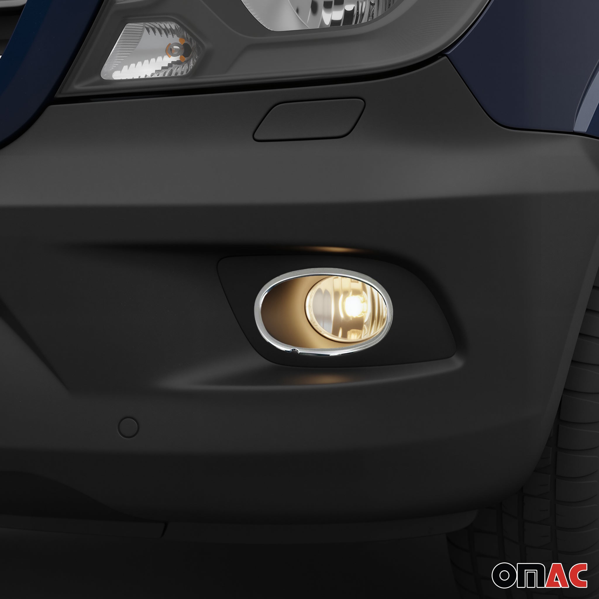 Fog Light Lamp Bezel Cover for Mercedes Sprinter W906 2013-18 S.Steel Chrome 2x