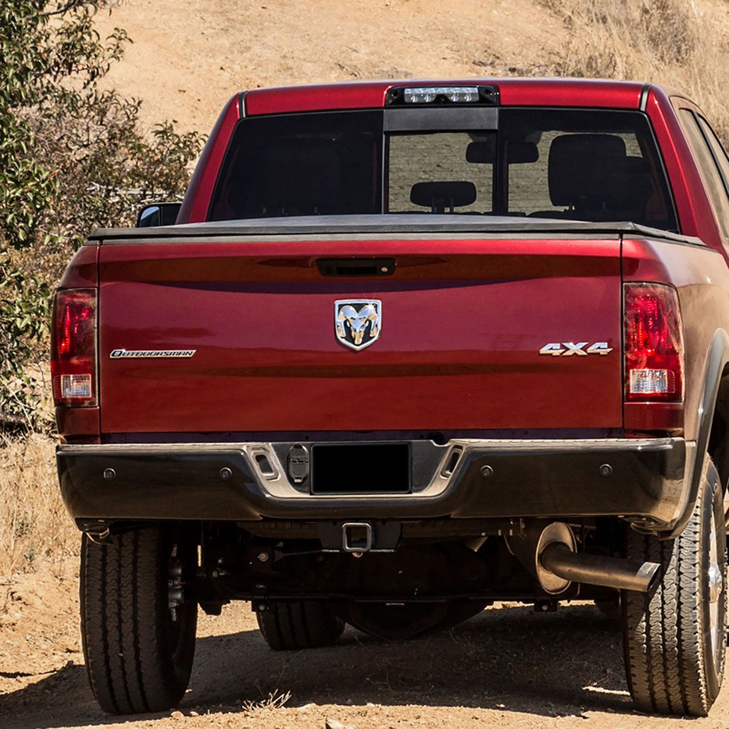 2009-2018 Dodge RAM 1500 2500 3500 Rear Step Bumper License Lamp &Sensor Holes