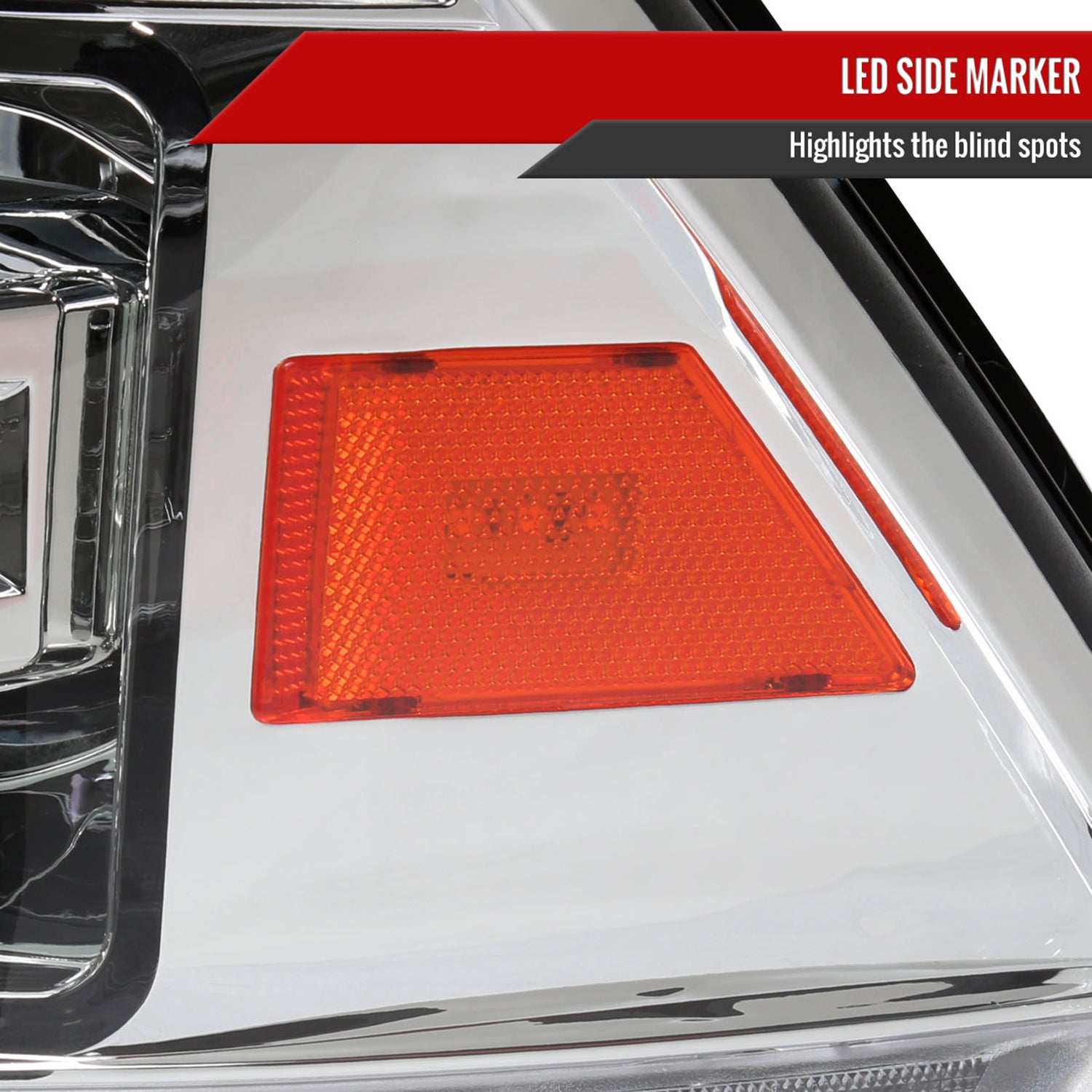 2009-2018 Dodge RAM 1500 / RAM 2500 3500 Full LED Switchback Headlights Chrome