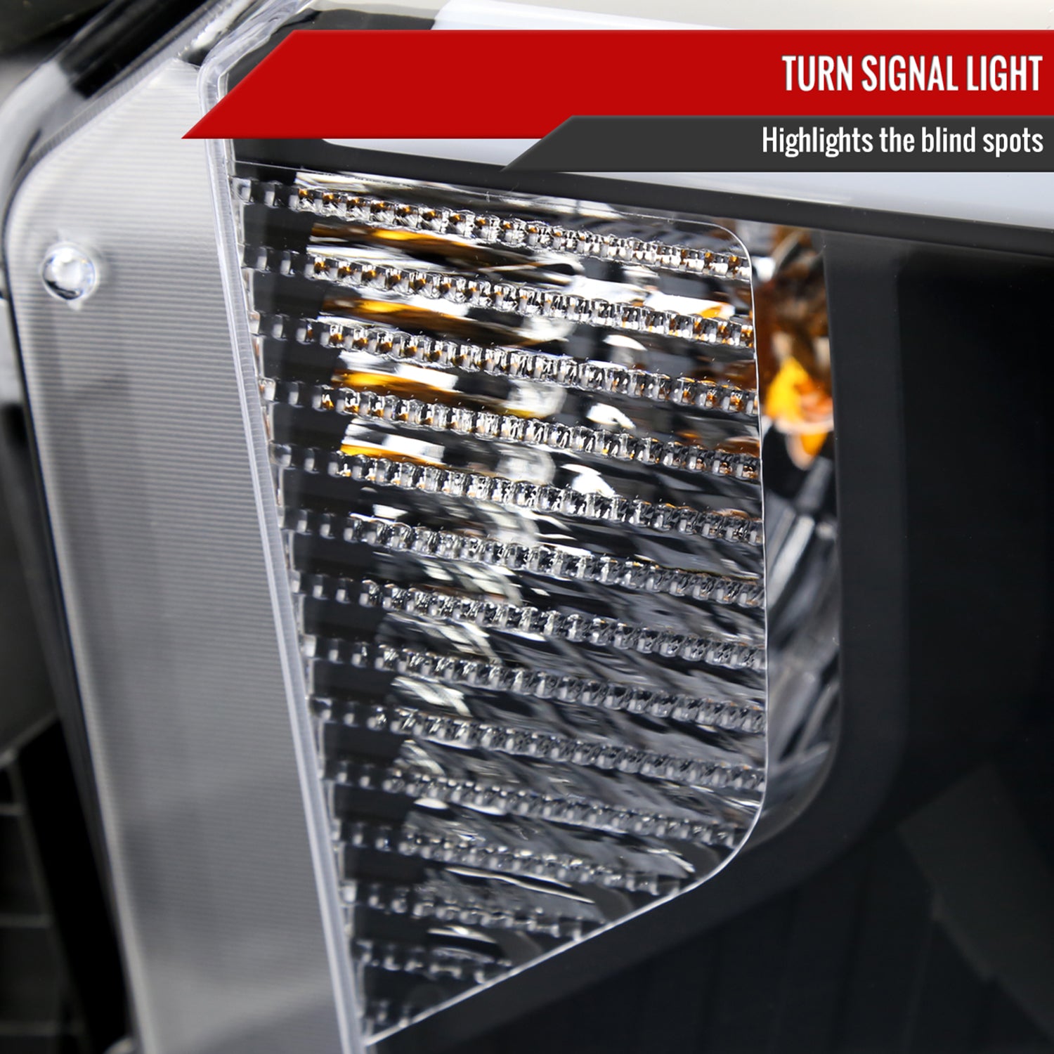 2014-2021 Toyota Tundra LED Turn Signal LED Bar Projector Headlights Black