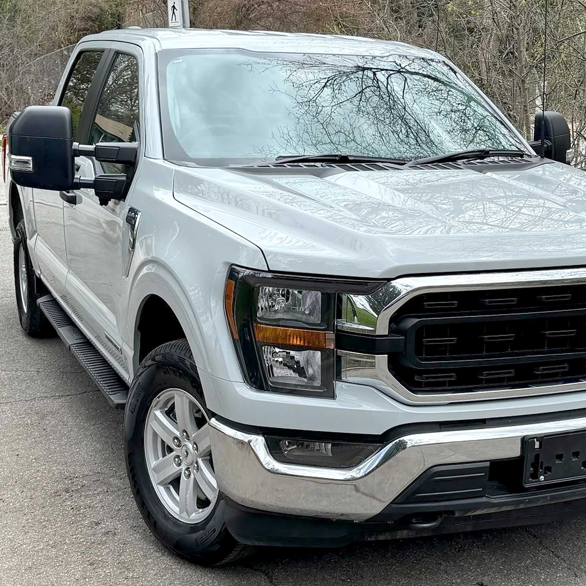 For Ford F-150 2021-2023 Factory Style Headlight Matte Black Housing Clear Lens Passenger Side Only