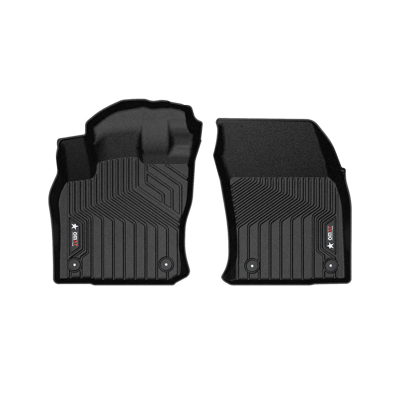 2018-2024 VW Tiguan Premium Floor Mats Liners First Row Front Black