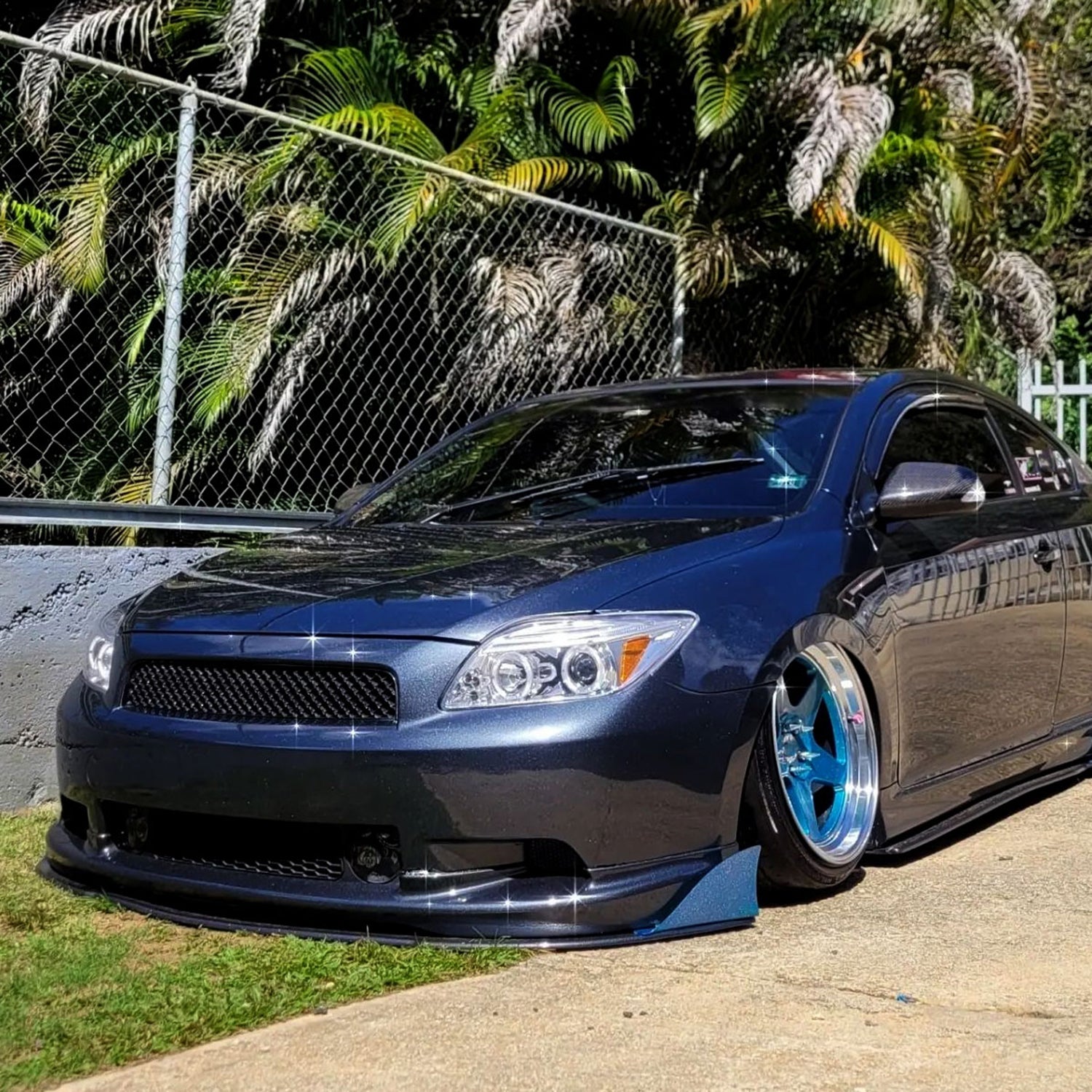 2005-2010 Scion tC Dual Halo Projector Headlights Chrome Housing/Clear Lens