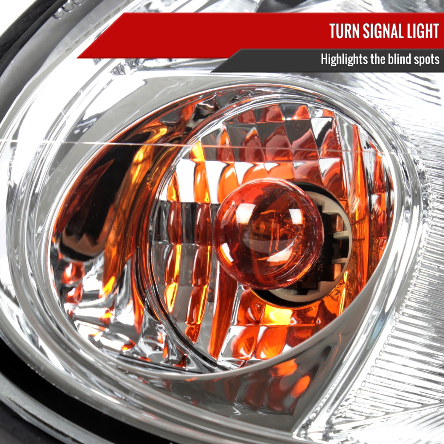 2003-2005 Dodge Neon Factory Style Headlights Chrome Housing/Clear Lens