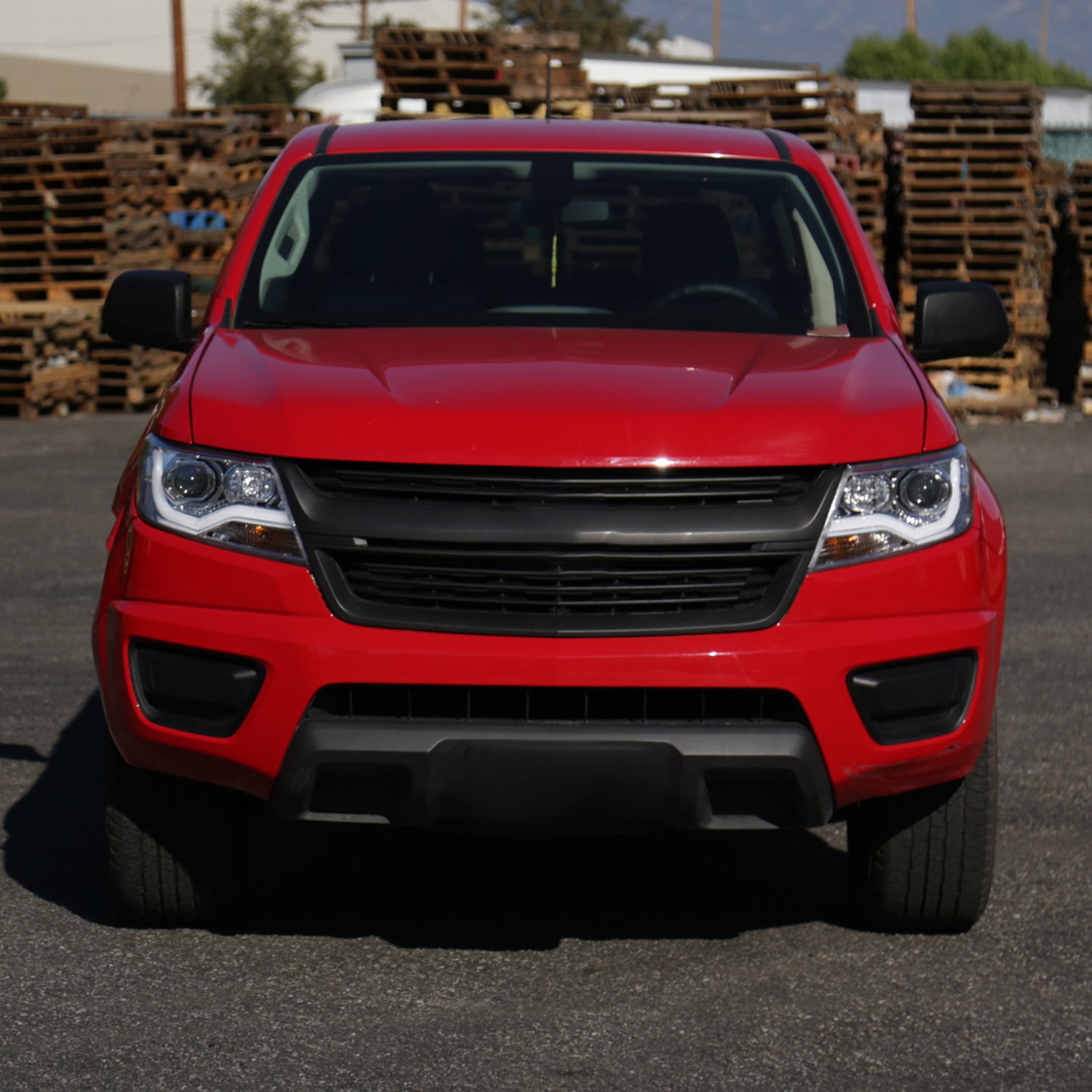 2015-2021 Chevy Colorado LED Bar Projector Headlights Chrome/Clear Lens