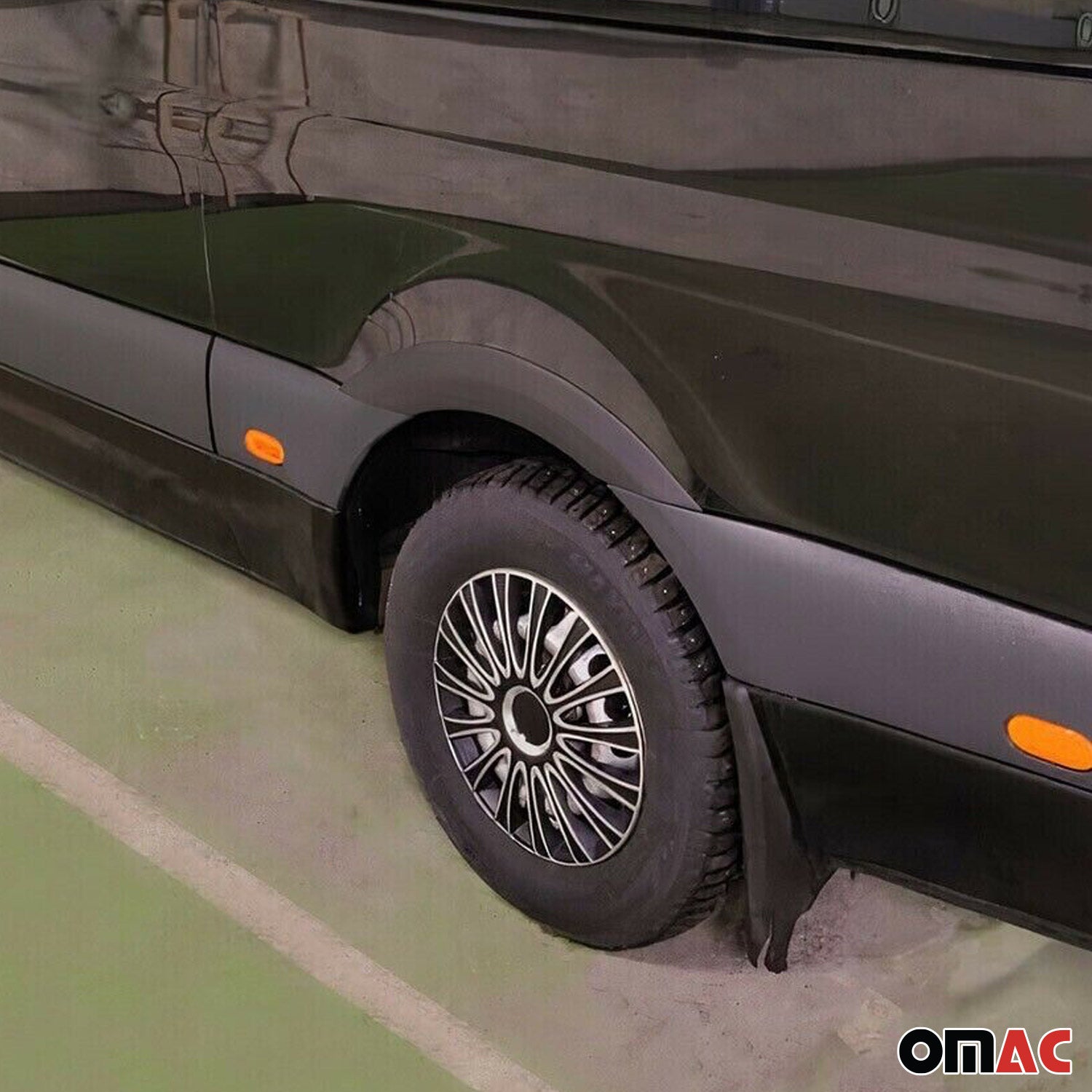 2019-2025 Mercedes Sprinter W907 910 Fender Flares Wheel Protector Black 4x